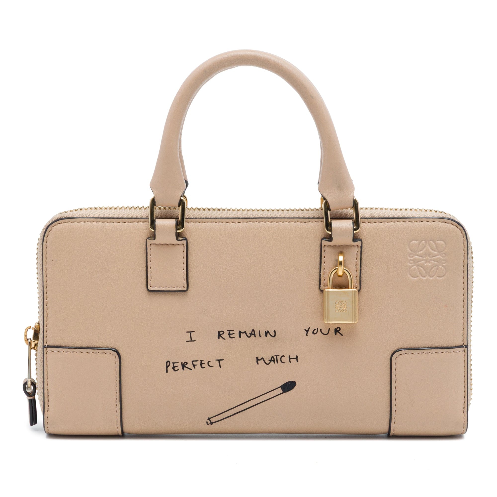 Loewe Joe Brainard Words Leather Amazona Pouch
