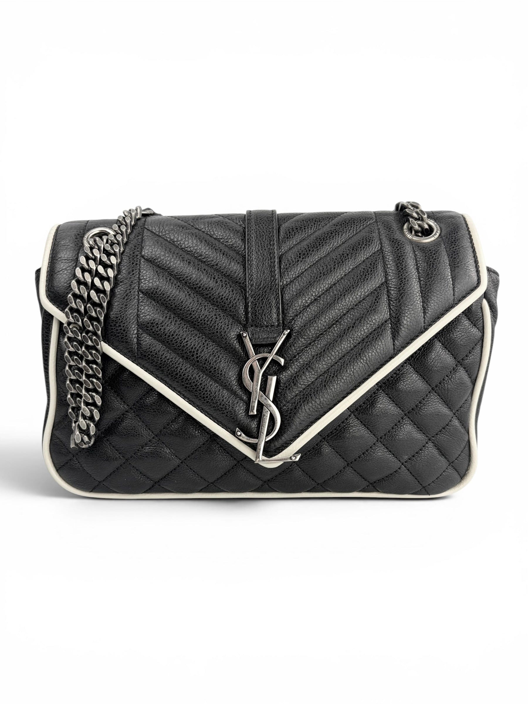 Saint Laurent Medium Monogram Triquilt Envelope Flap