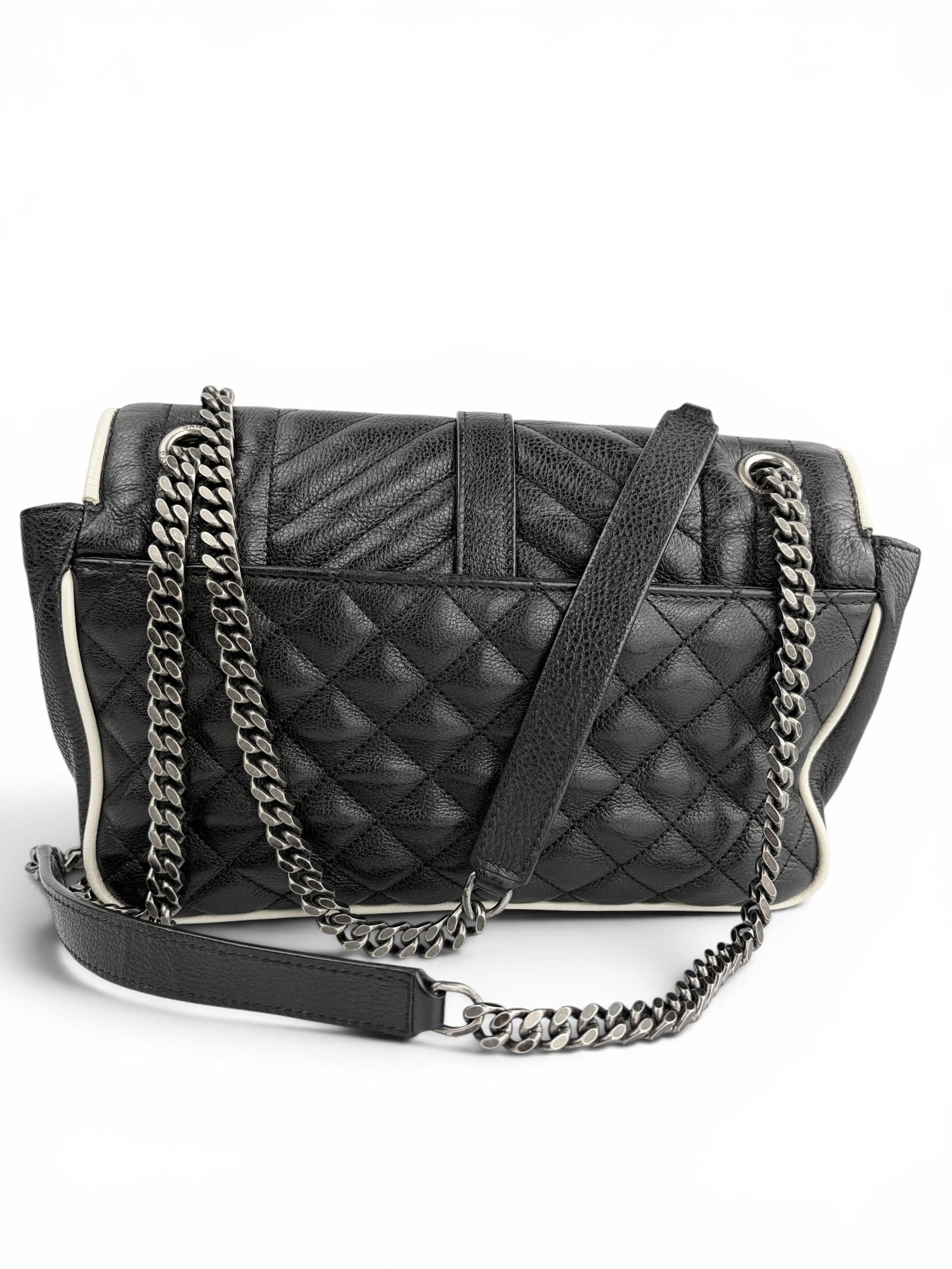 Saint Laurent Medium Monogram Triquilt Envelope Flap