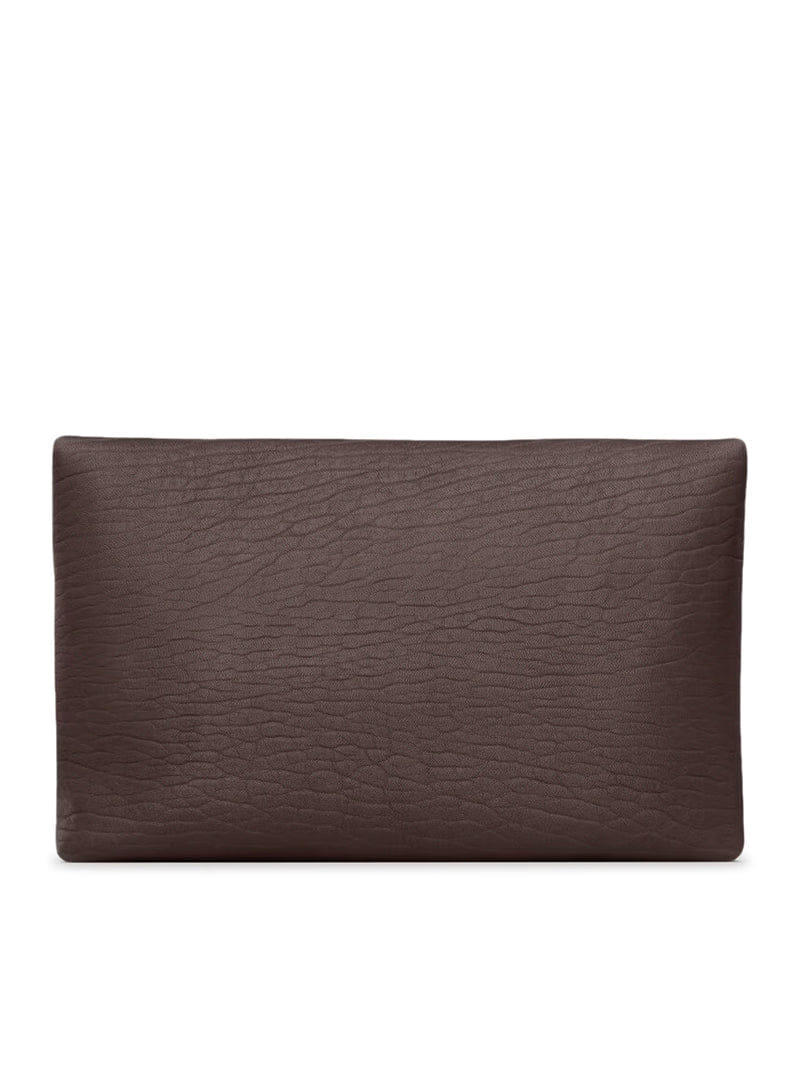 Saint Laurent Women Cassandre Large Lambskin Envelope Pouch