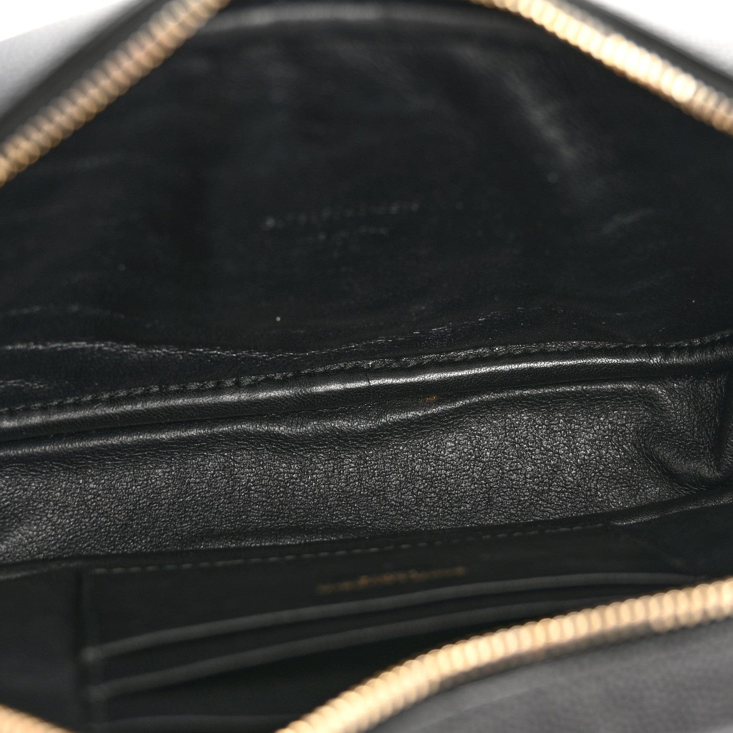 Saint Laurent Grain De Poudre Matelasse Monogram Mini Lou Camera Bag Black