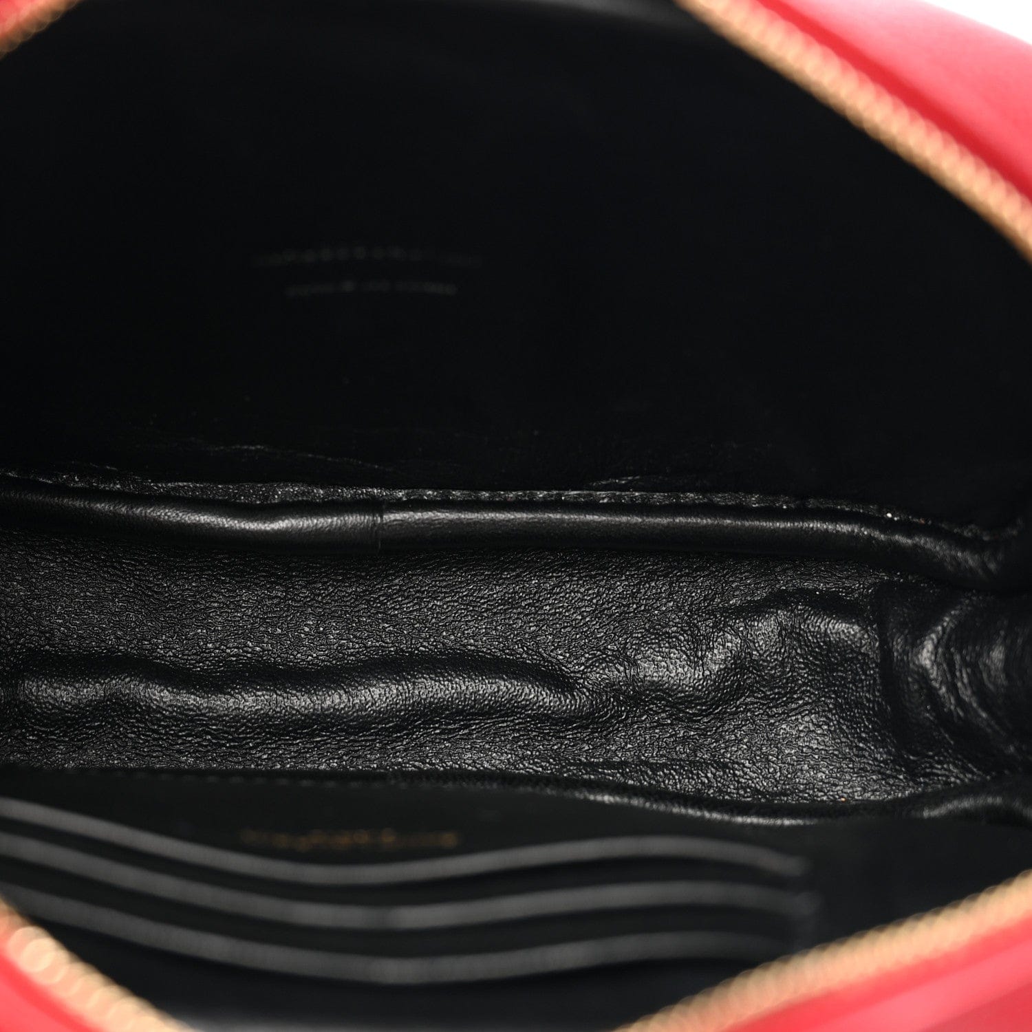 Saint Laurent Grain De Poudre Matelasse Monogram Mini Lou Camera Bag Opyum Red