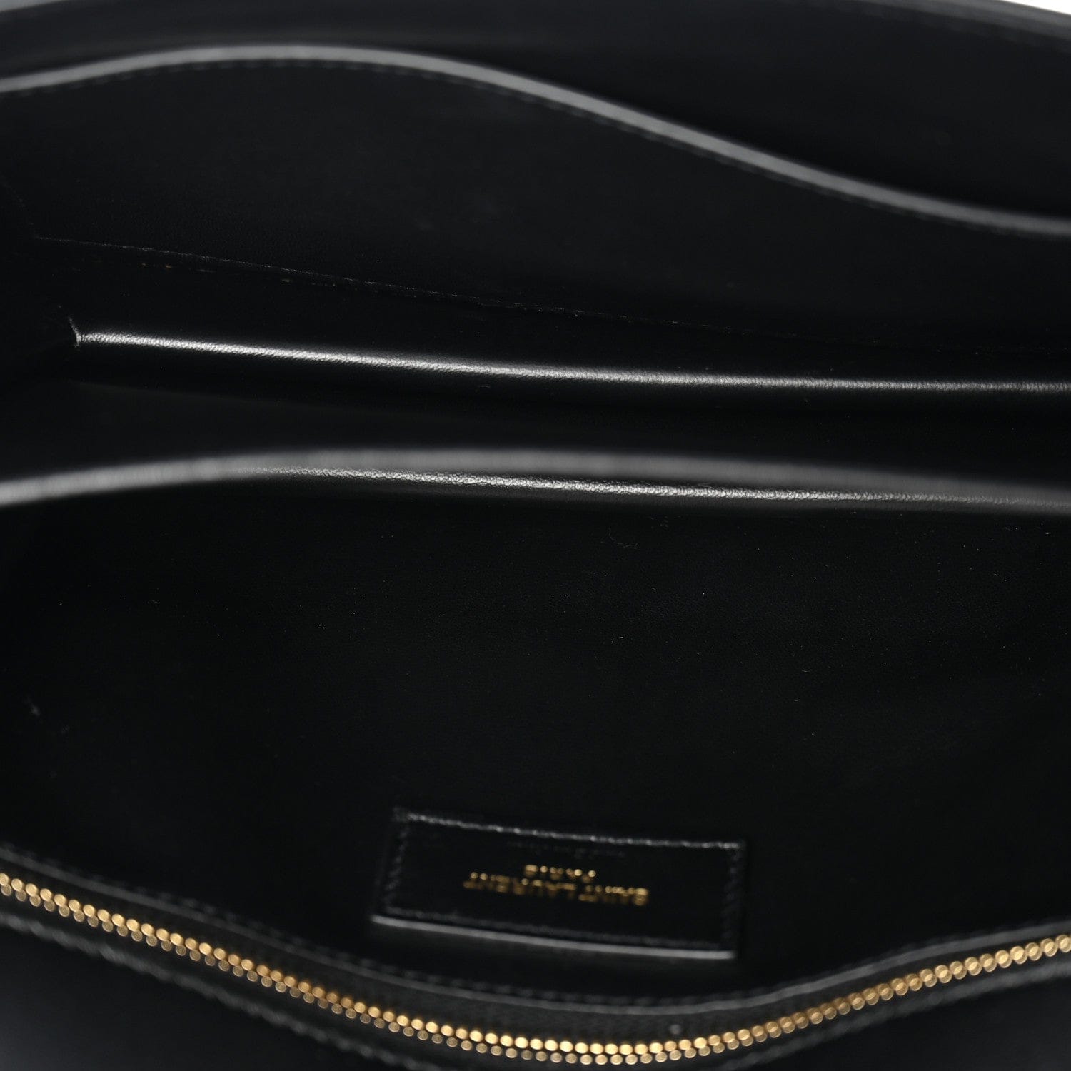 Saint Laurent Smooth Calfskin Le Maillon Satchel Black