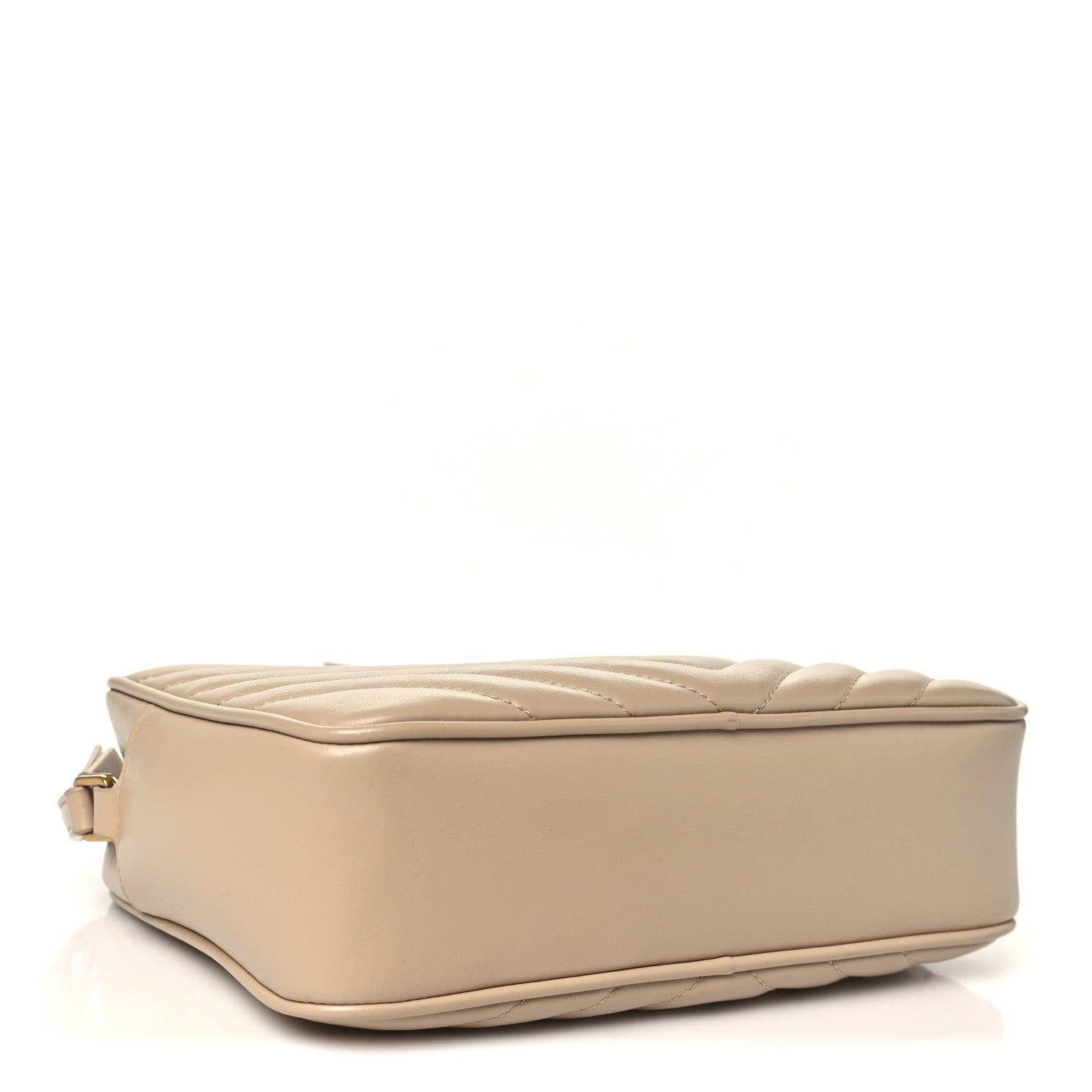 Saint Laurent Calfskin Matelasse Monogram Lou Camera Bag Dark Beige Dark Beige