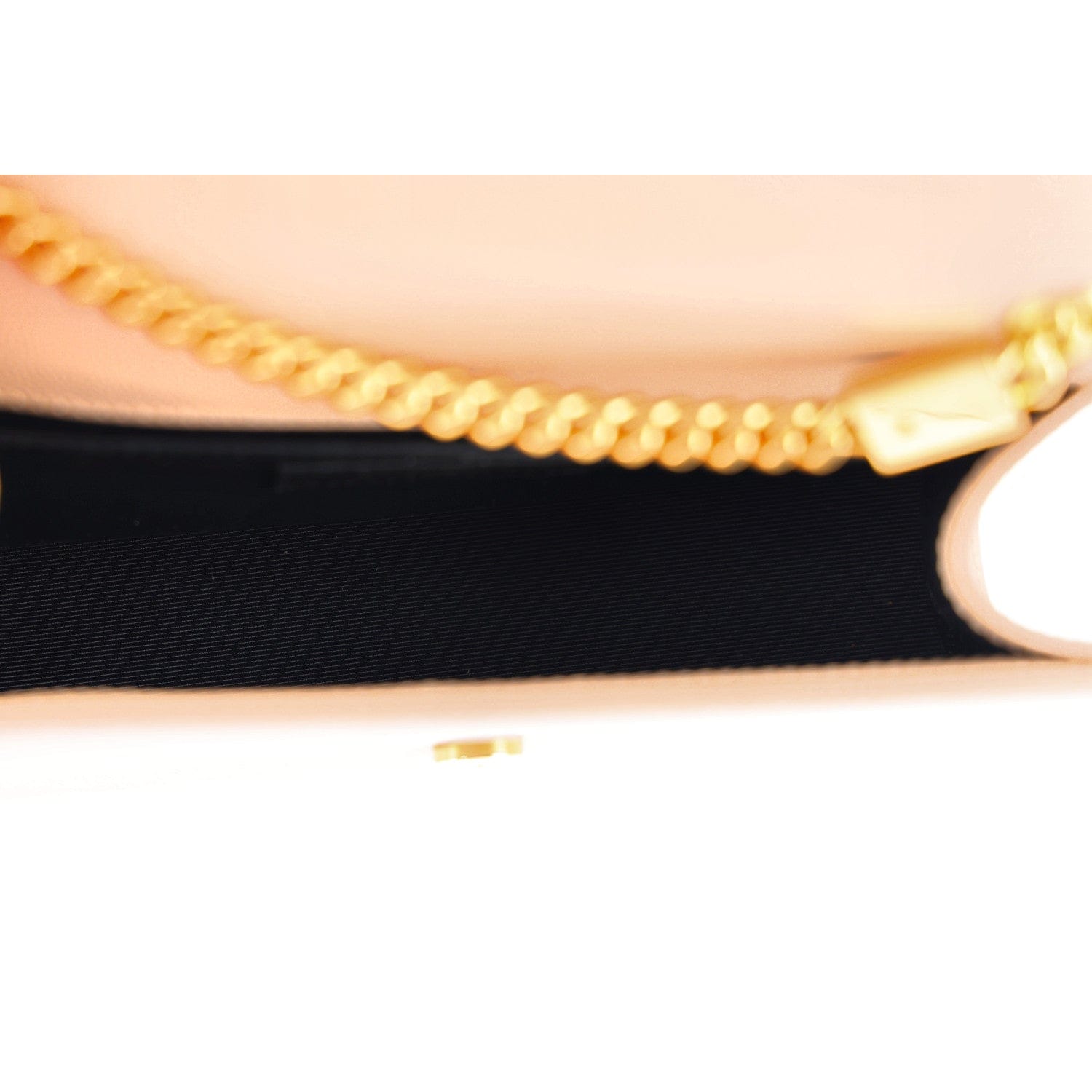 Saint Laurent Grain De Poudre Small Monogram Kate Satchel Dark Beige