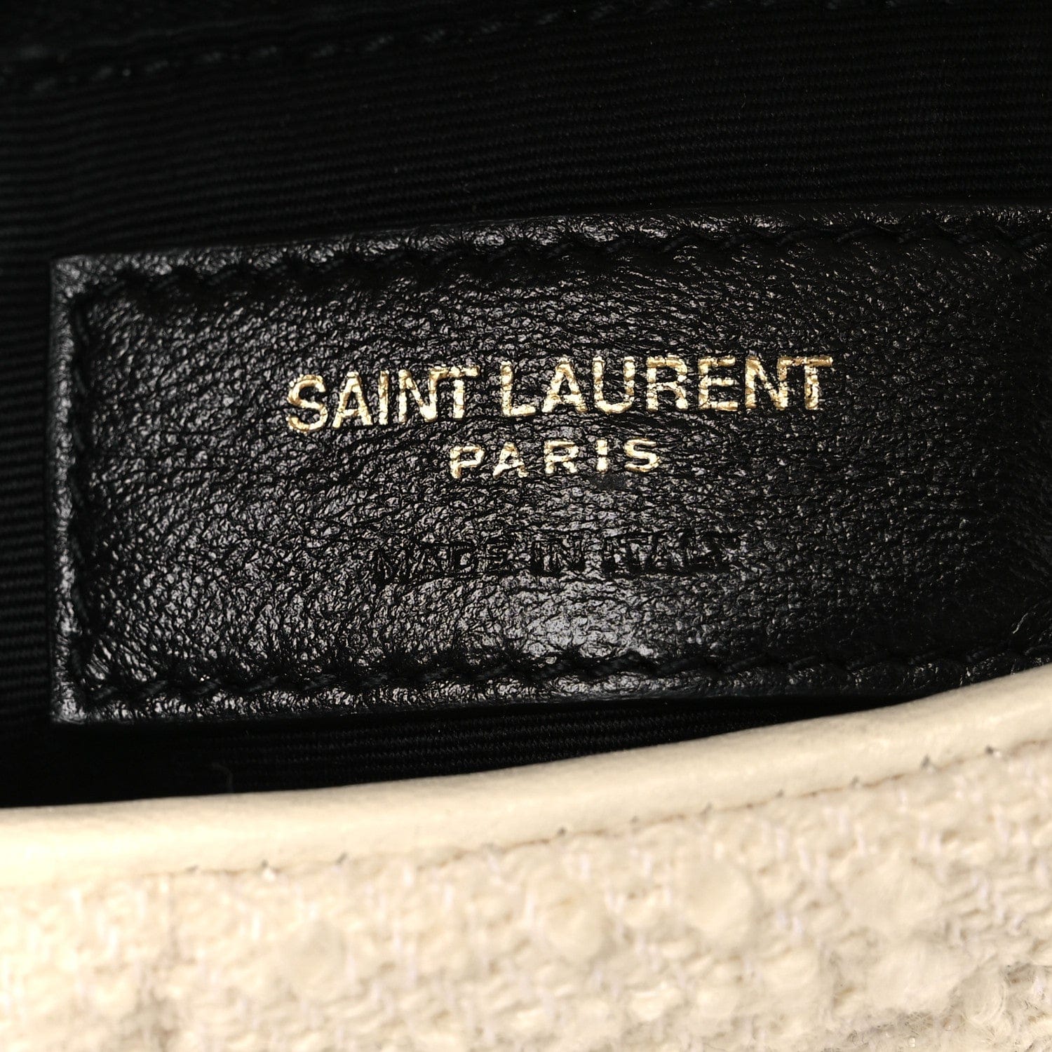 Saint Laurent Boucle Tweed Quilted Toy Loulou Puffer Monogram Chain Satchel Crema Soft