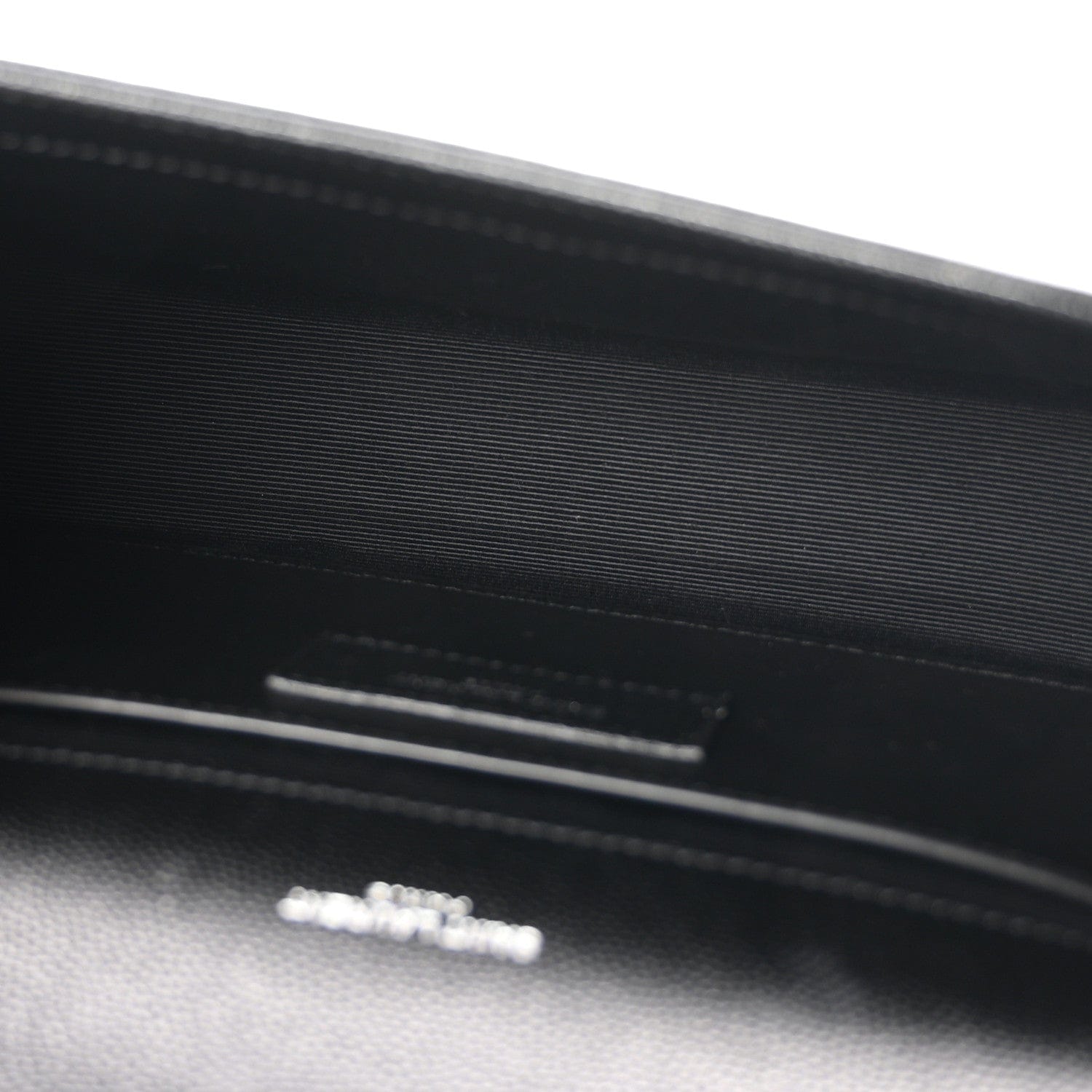 Saint Laurent Grain De Poudre Small Classic Monogram Kate Satchel Black