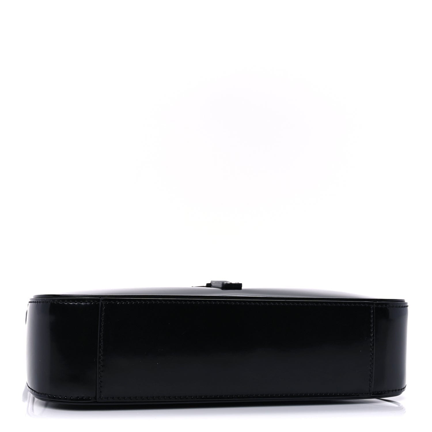 Saint Laurent Patent Le 5 A 7 Monochrome Hobo Black