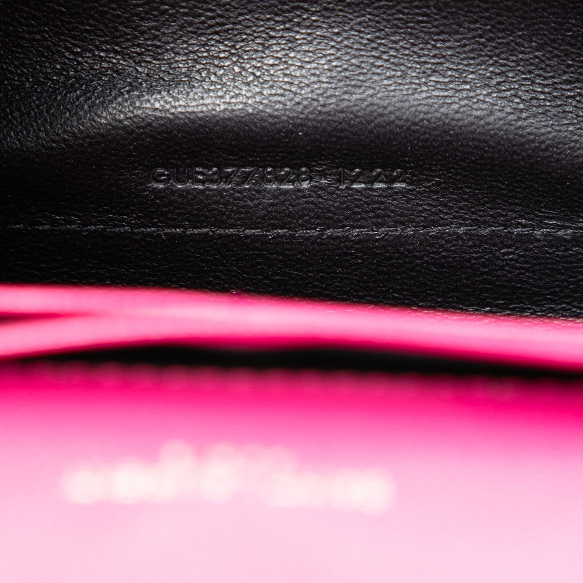 Saint Laurent Grain De Poudre Chevron Monogram Envelope Chain Wallet