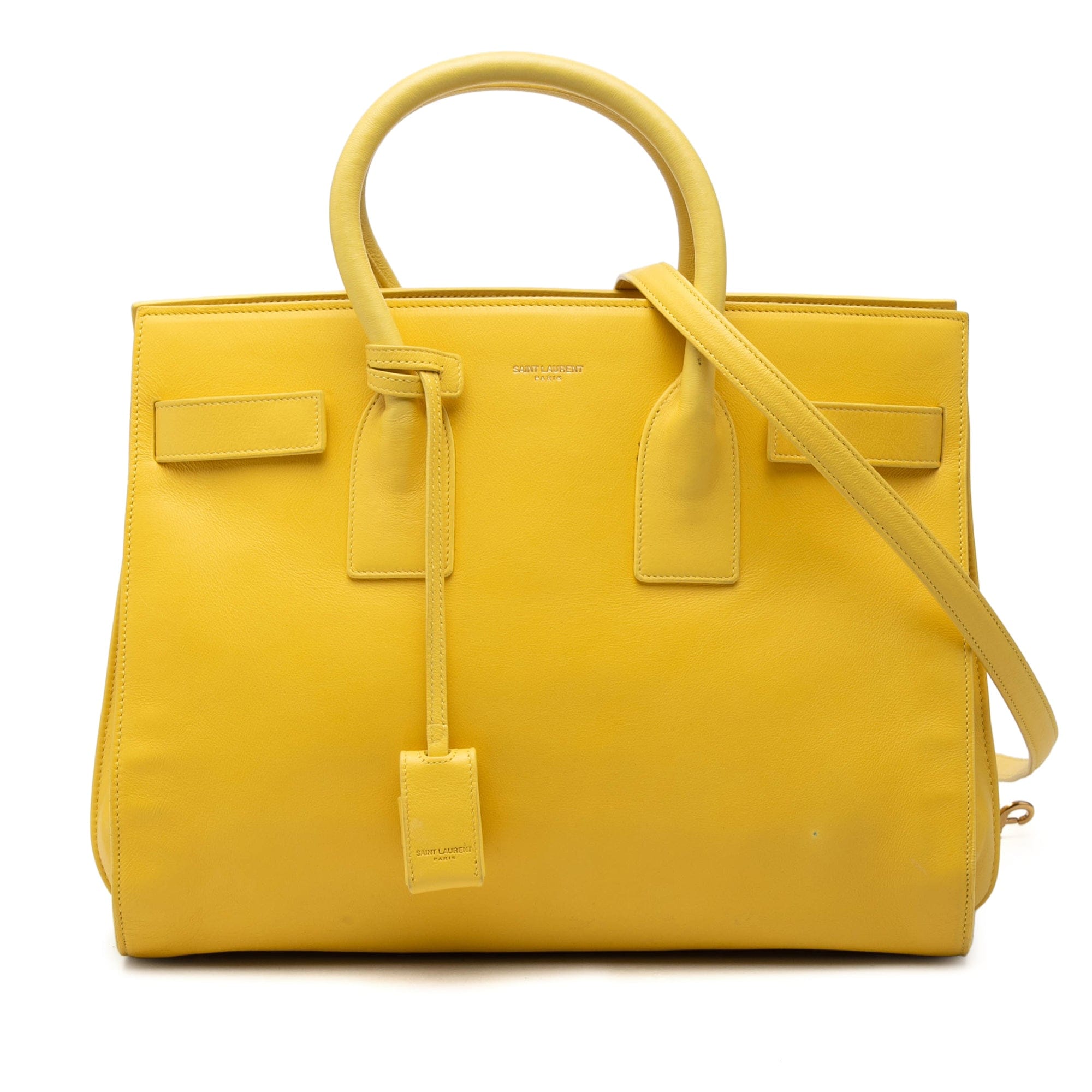 Saint Laurent Small Leather Sac De Jour Satchel
