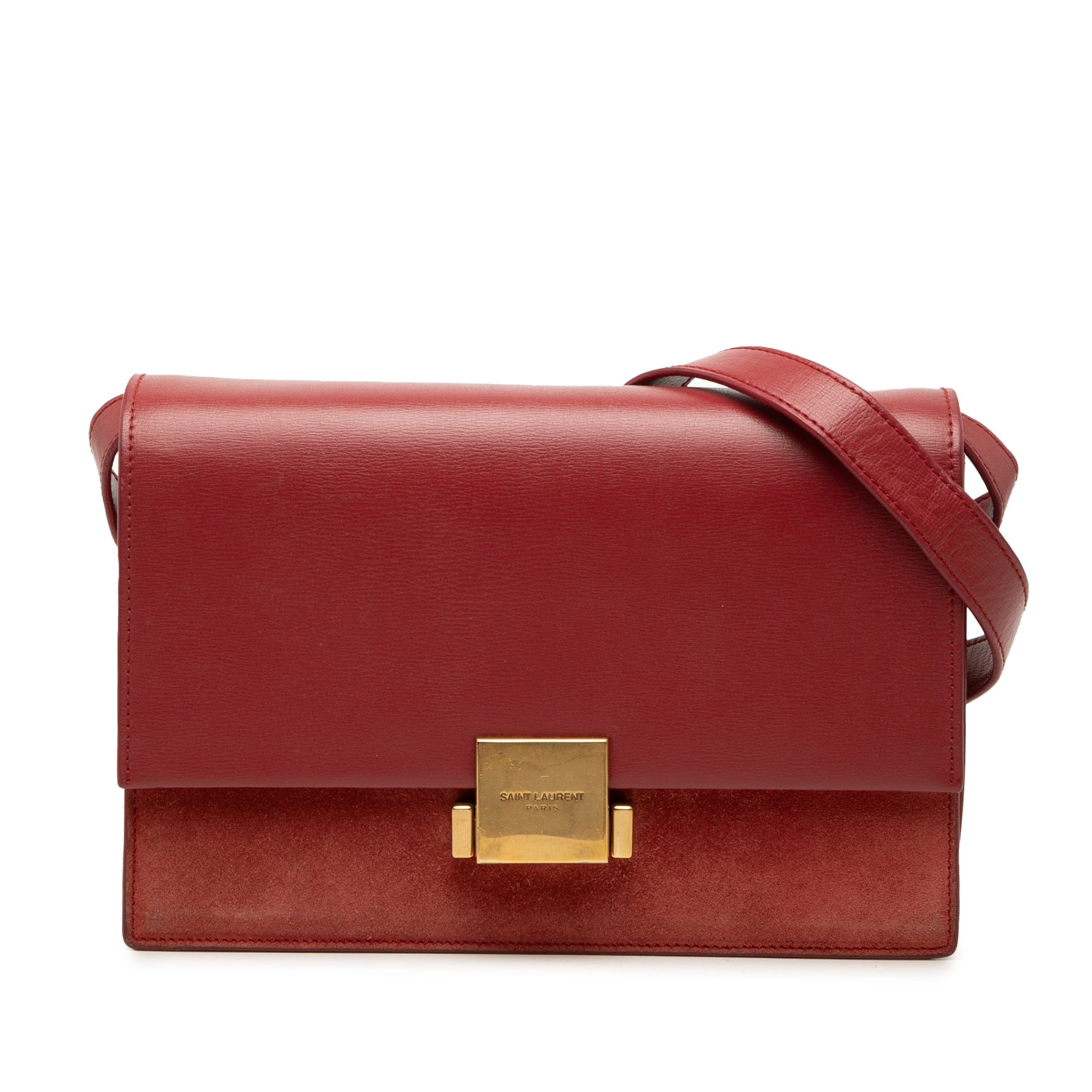 Saint Laurent Medium Calfskin and Suede Bellechasse Bag