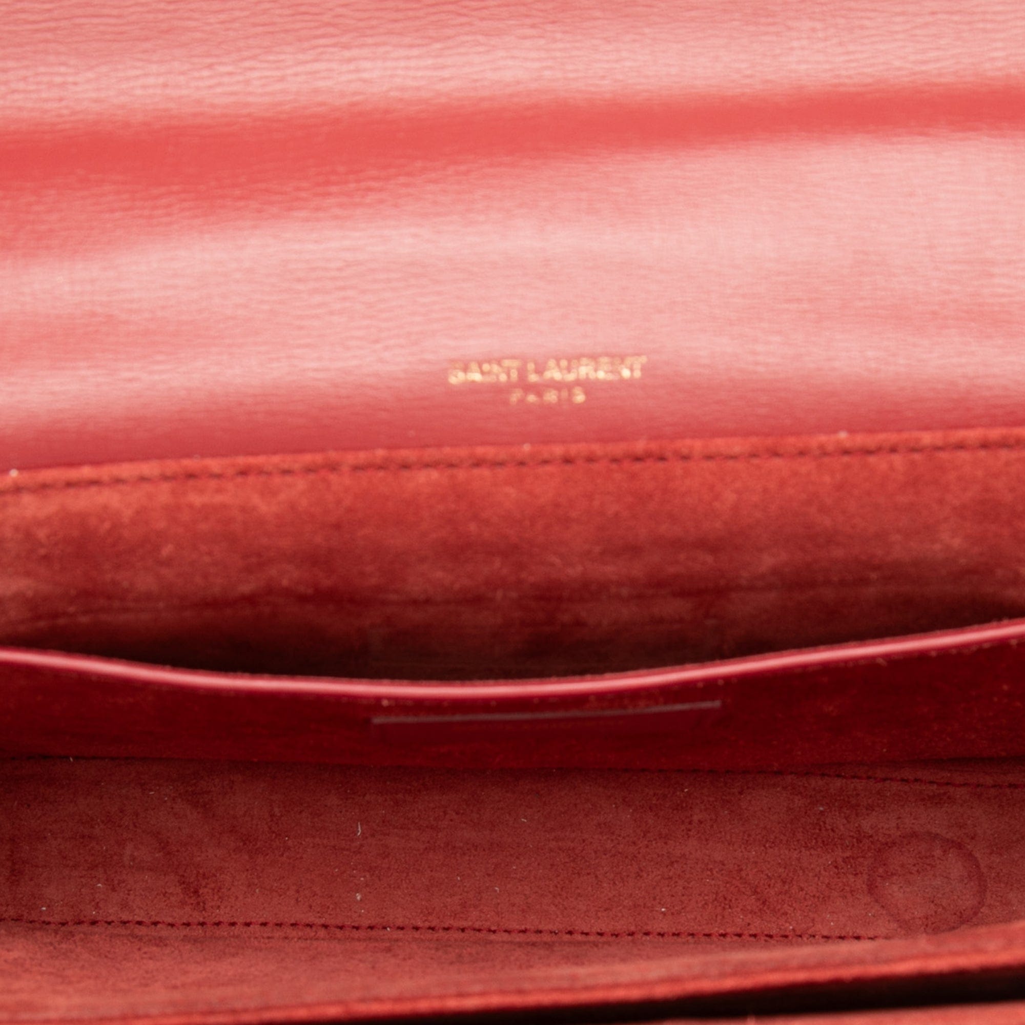 Saint Laurent Medium Calfskin and Suede Bellechasse Bag
