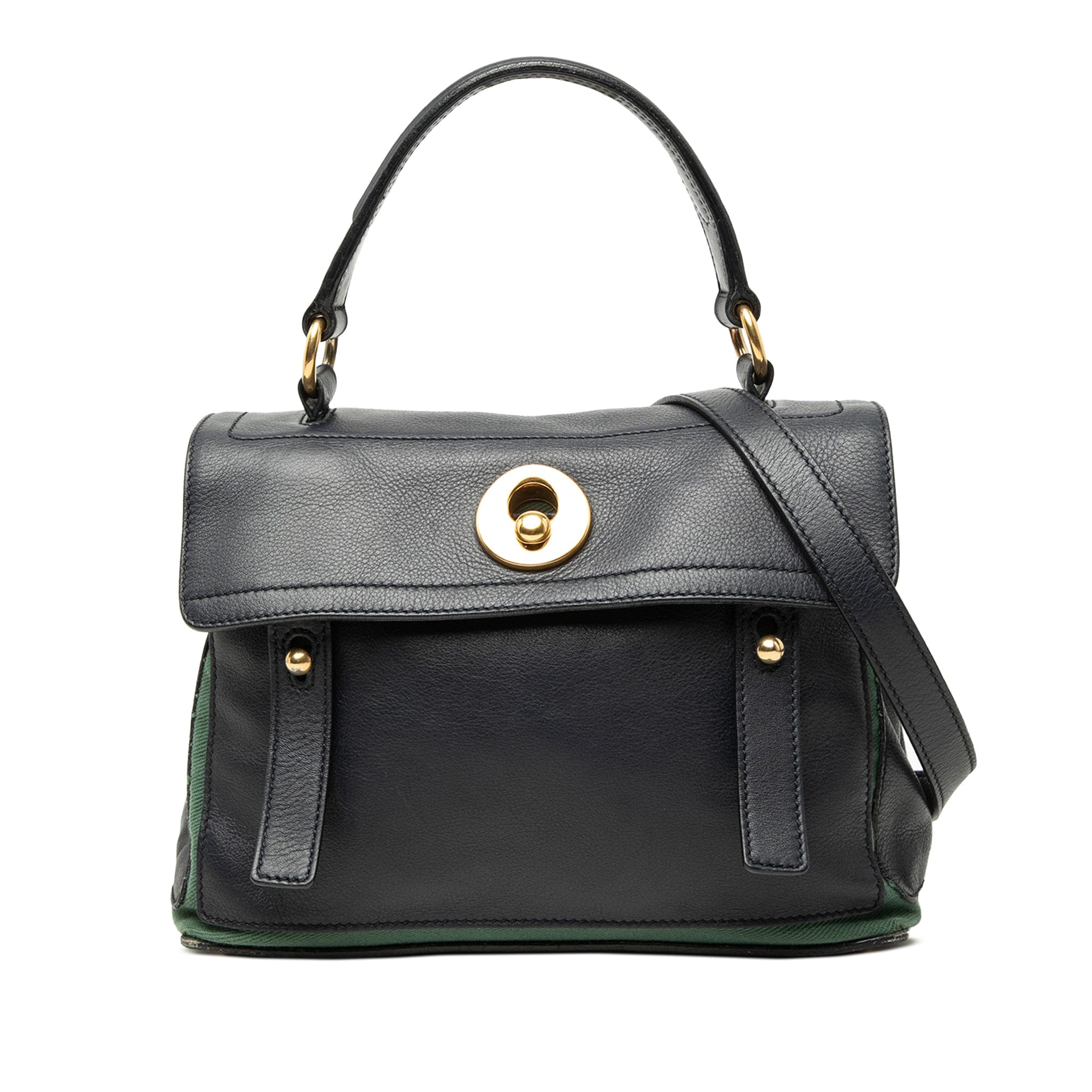 Saint Laurent Small Leather Muse Two Satchel