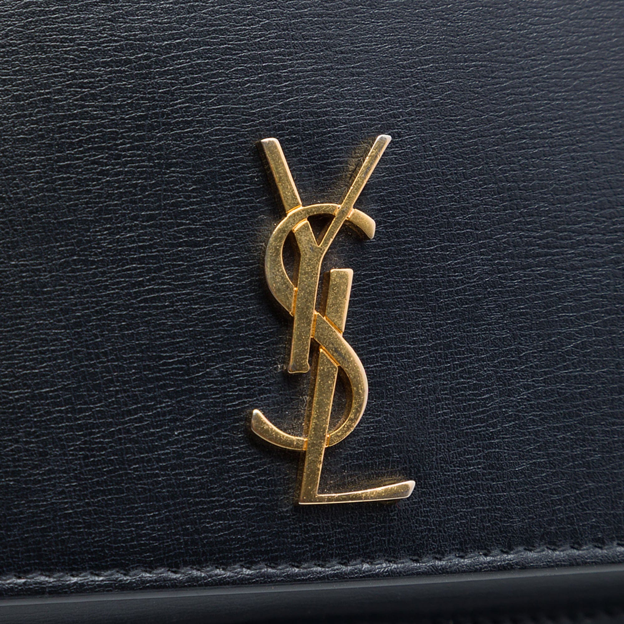 Saint Laurent Smooth Calfskin Monogram Cassandre Phone Holder