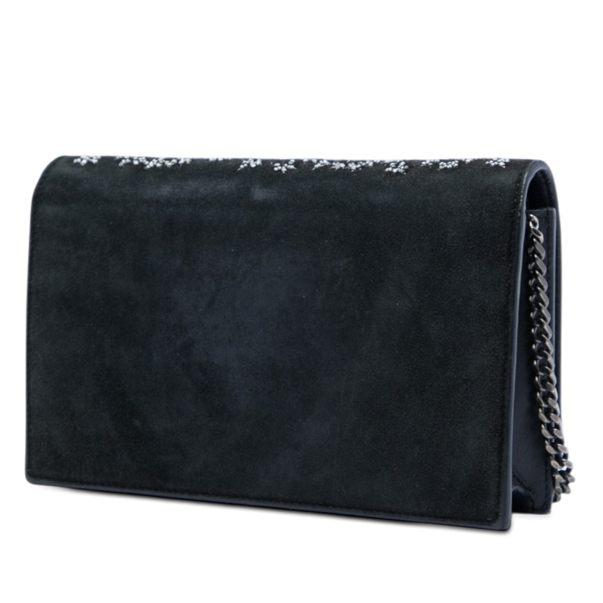 Saint Laurent Beaded Suede Monogram Kate Tassel Wallet on Chain