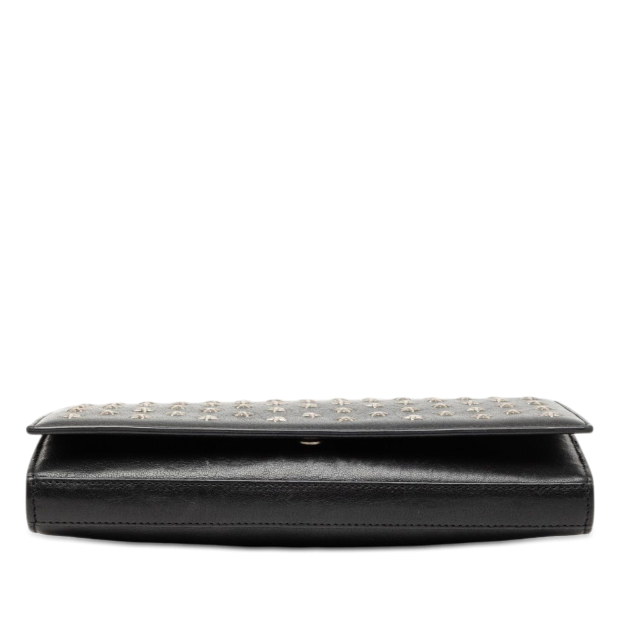 Saint Laurent Calfskin Star Studded Kate Wallet On Chain
