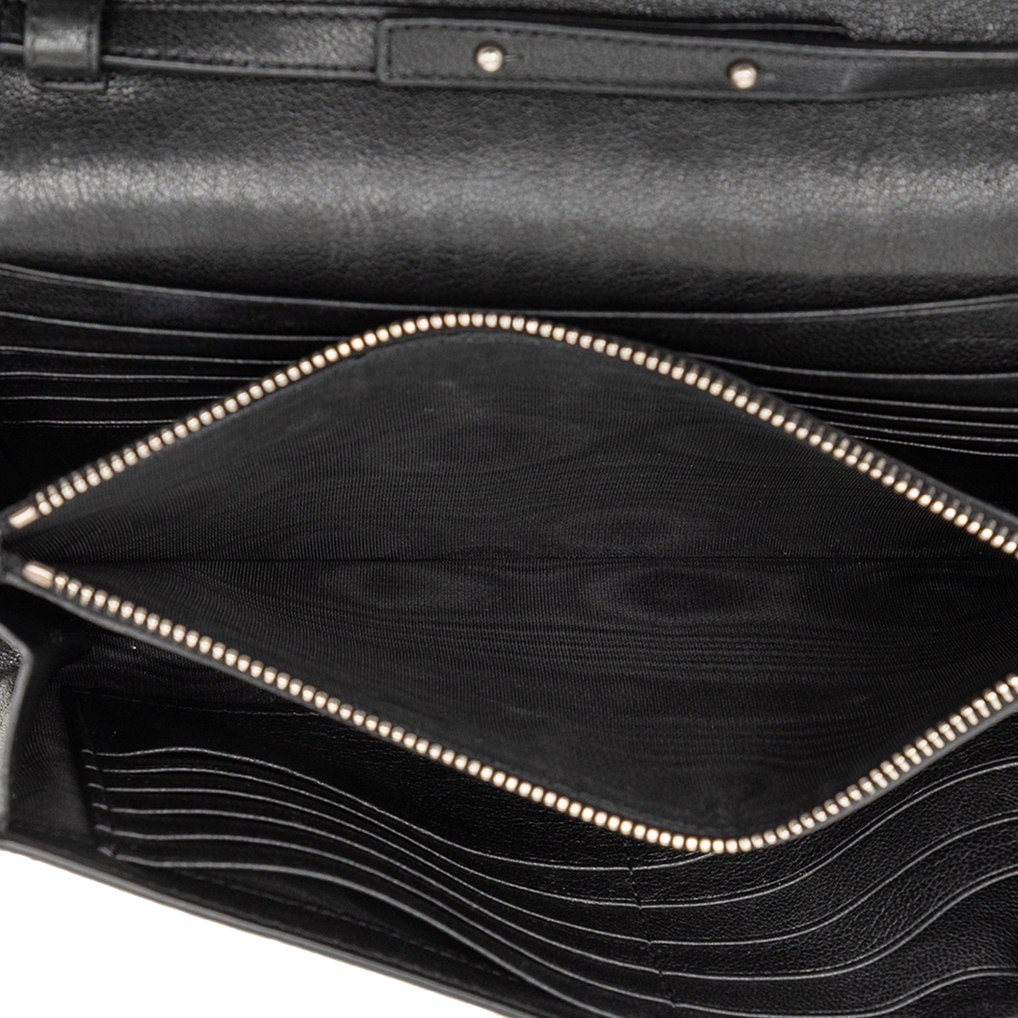 Saint Laurent Calfskin Star Studded Kate Wallet On Chain