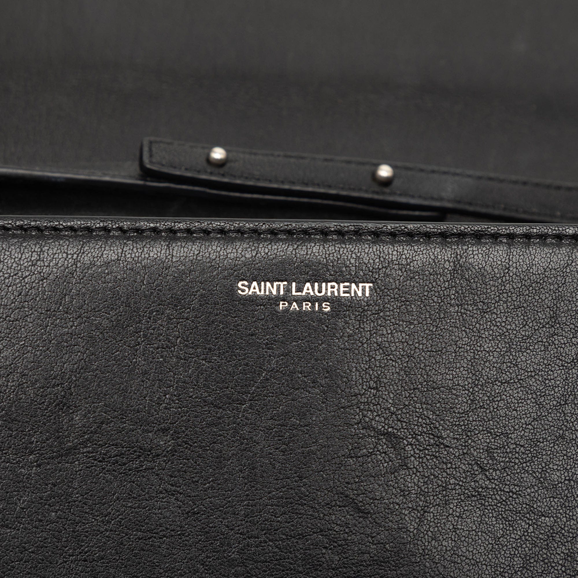 Saint Laurent Calfskin Star Studded Kate Wallet On Chain