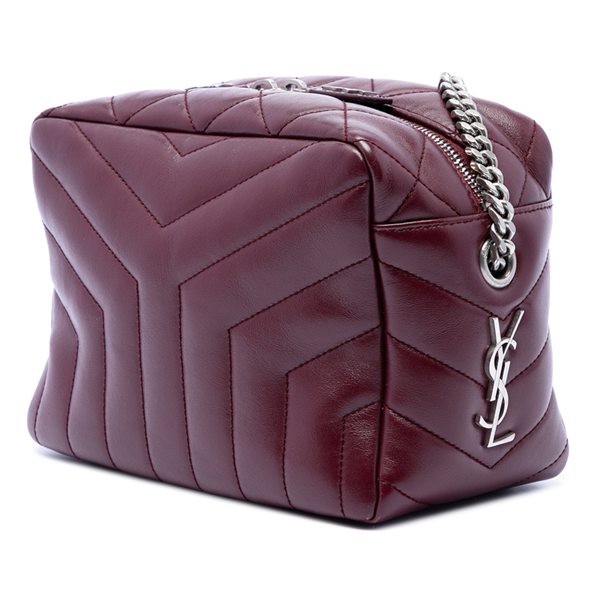 Saint Laurent Small Matelasse Calfskin LouLou Bowling Bag