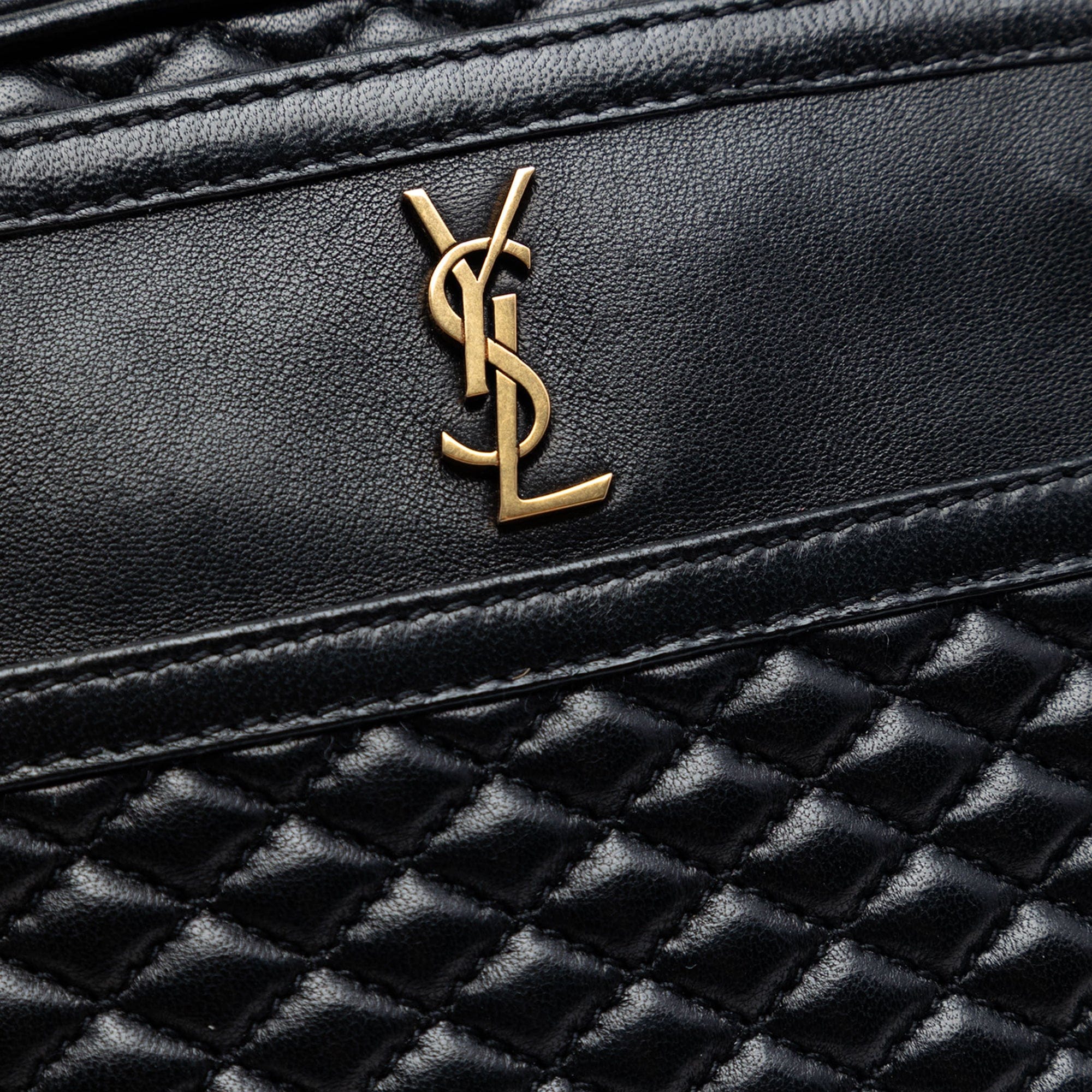 Saint Laurent Quilted Lambskin Victoire Camera Bag