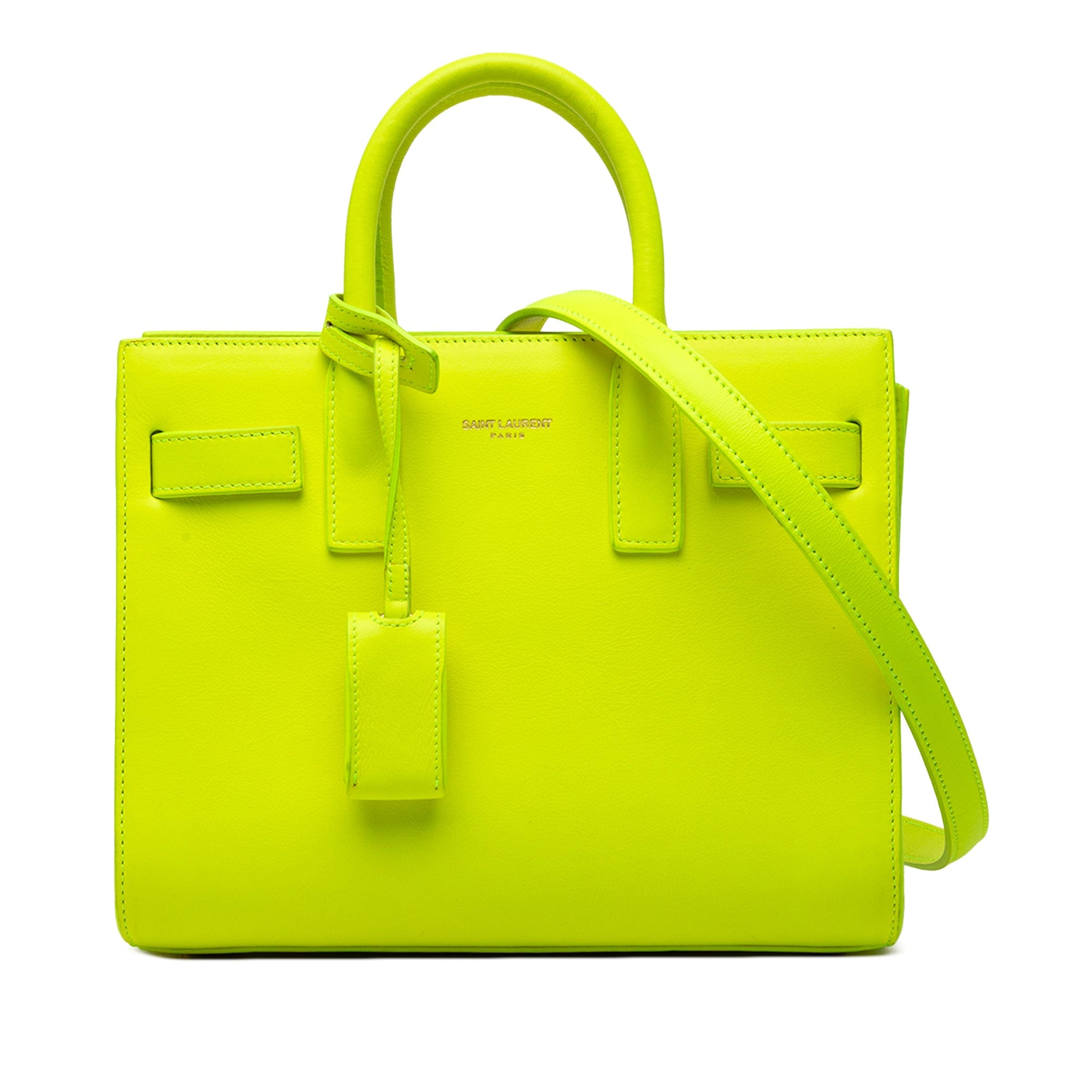 Saint Laurent Nano Leather Sac De Jour Satchel
