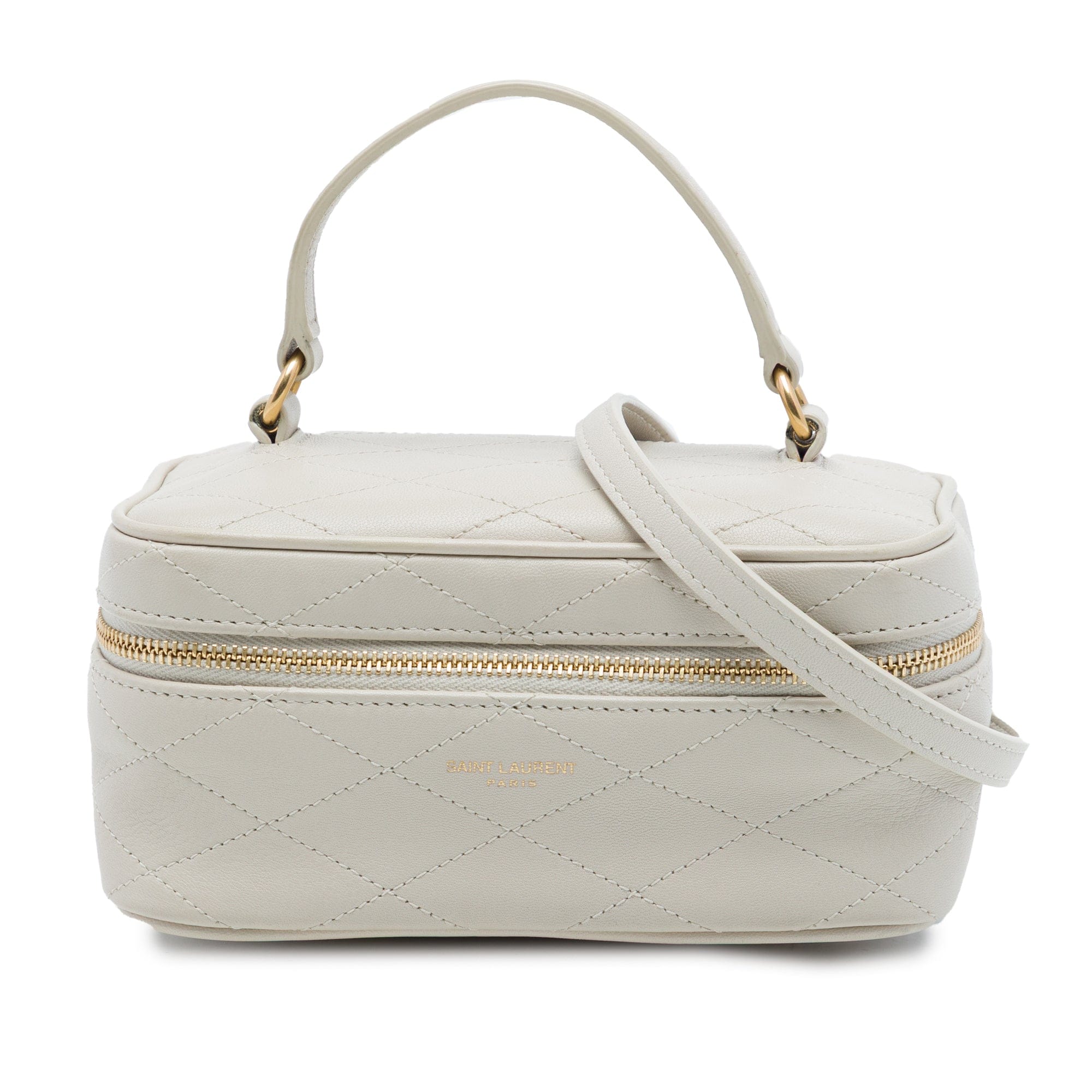Saint Laurent Mini Quilted Lambskin Gaby Vanity Bag