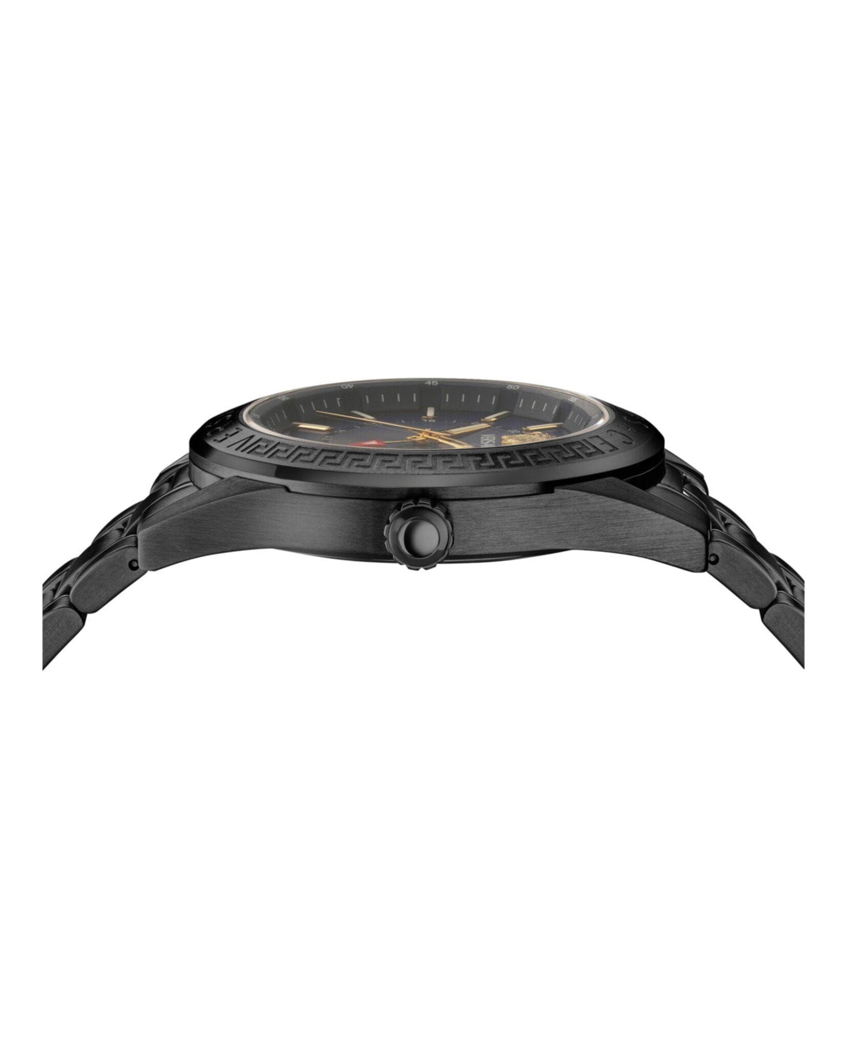 Versace Mens Black 42 mm Bracelet Fashion Watch