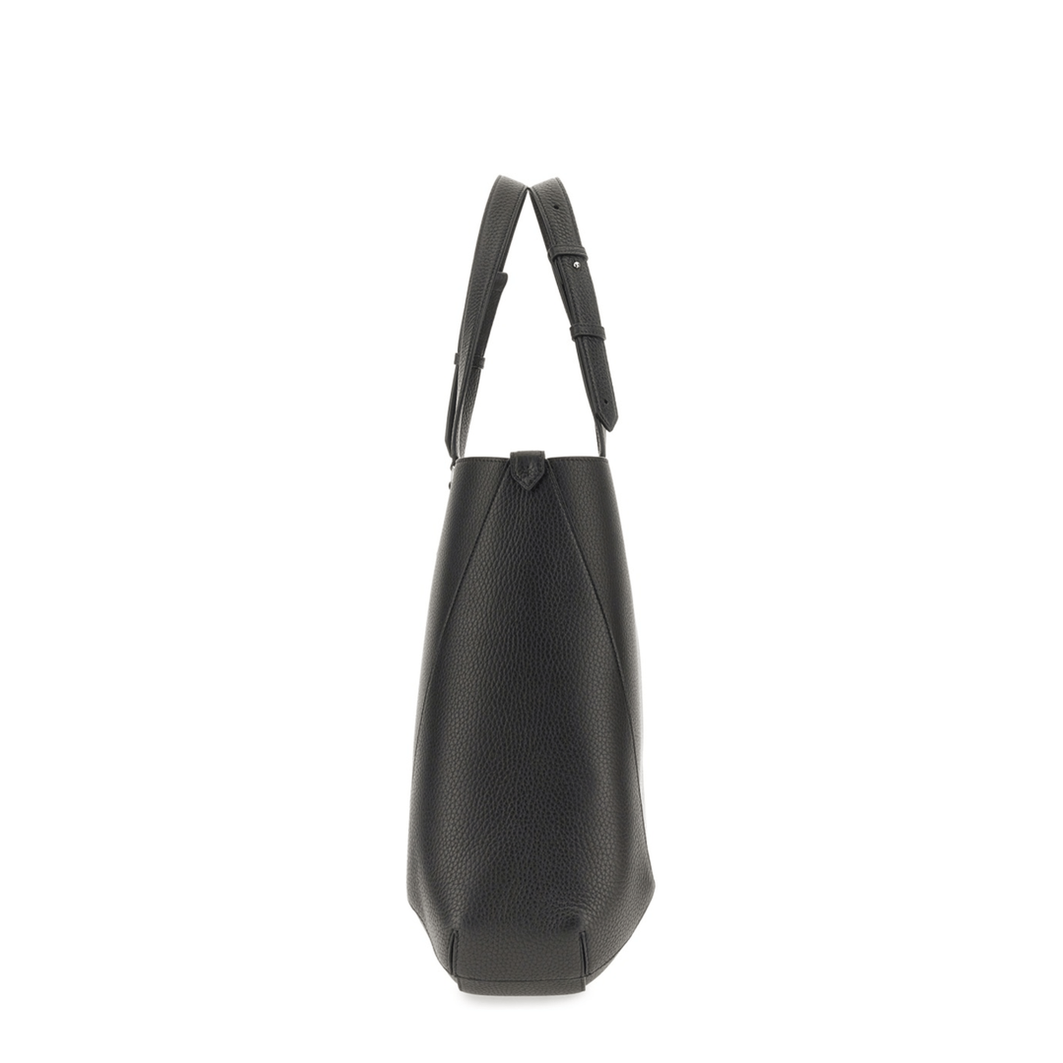 Alexander McQueen Edge Medium Calf Leather Tote - Black
