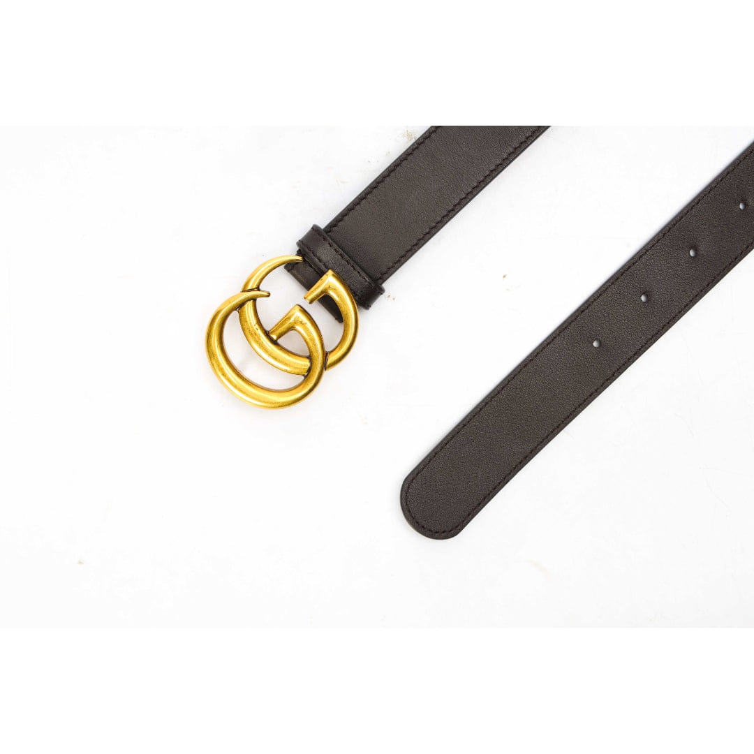 Gucci Black Marmont Logo Buckle Belt