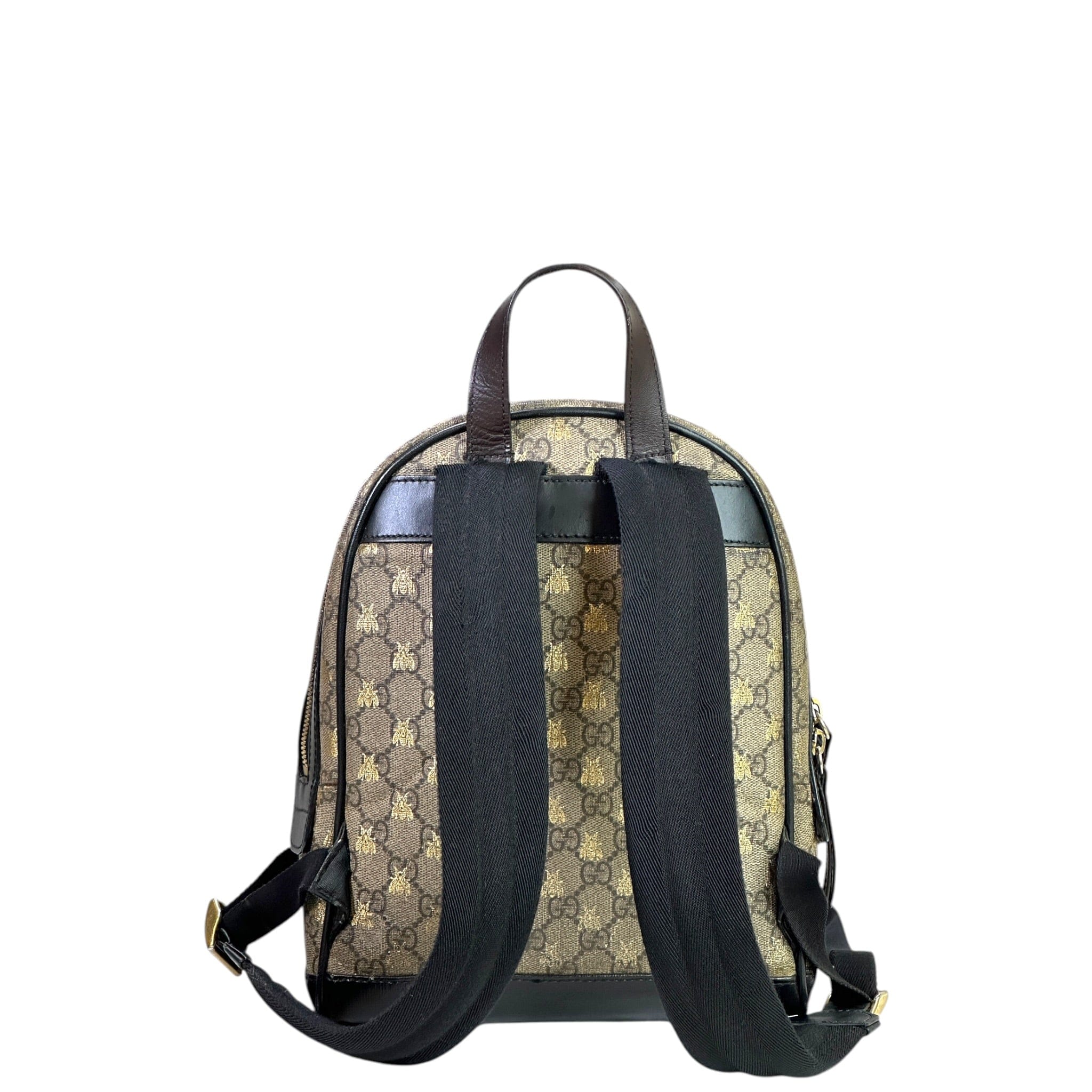 Gucci Bees Backpack Small GG Supreme Canvas