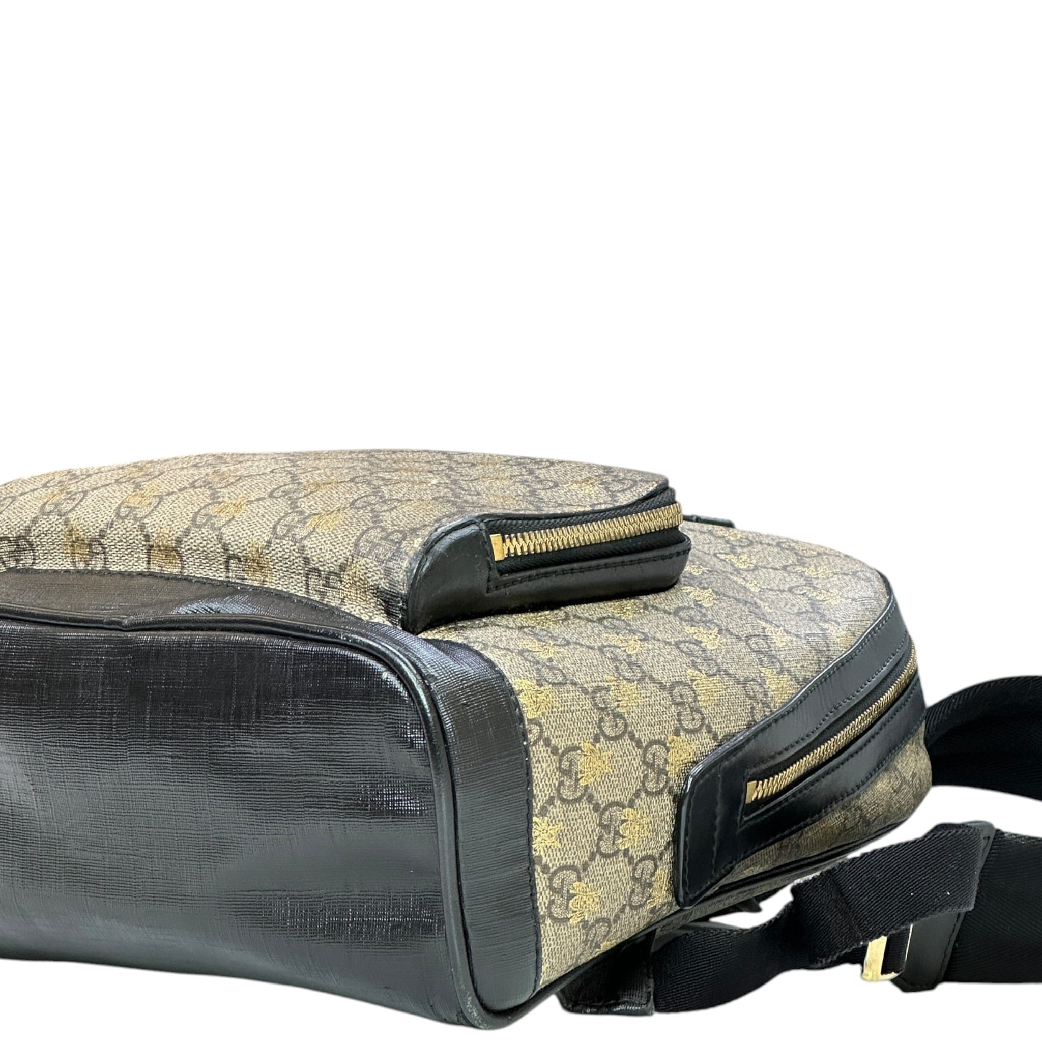 Gucci Bees Backpack Small GG Supreme Canvas