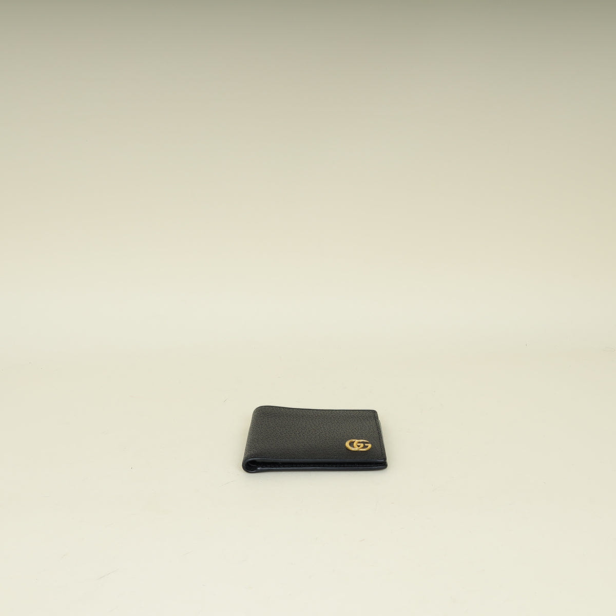 Gucci Black GG Marmont Bi - fold Card Case Wallet