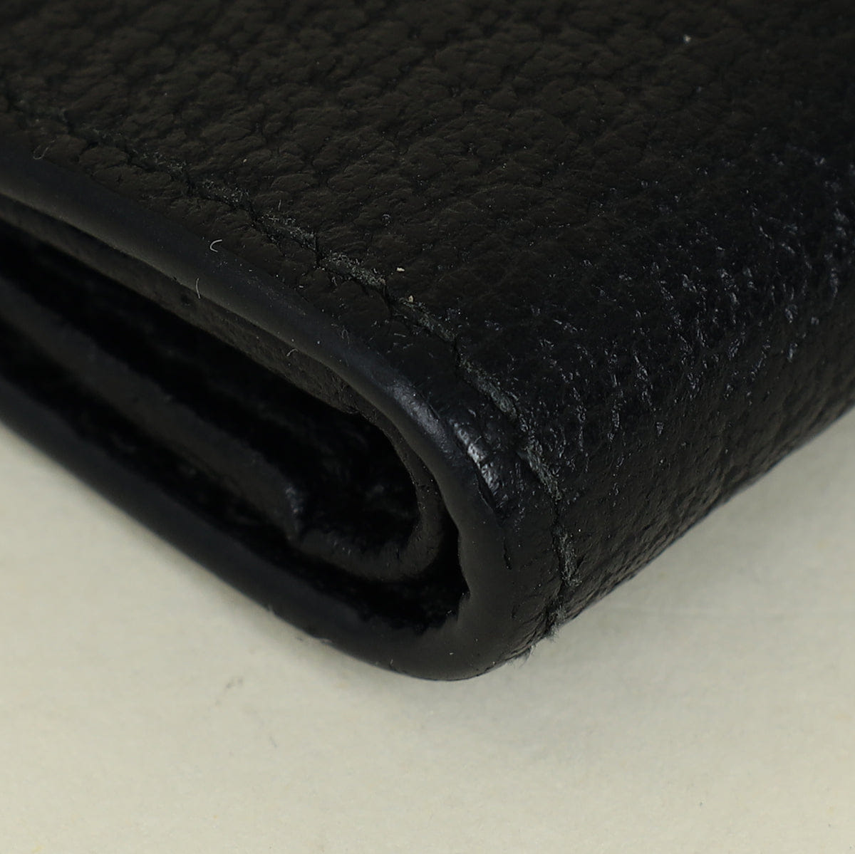 Gucci Black GG Marmont Bi - fold Card Case Wallet