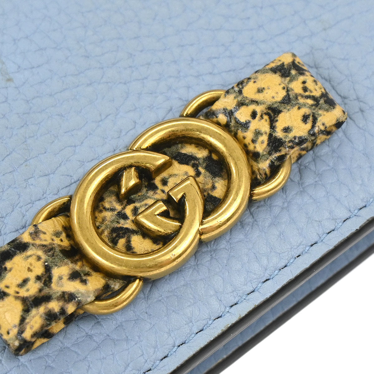 Gucci Light Blue Leather Wallet
