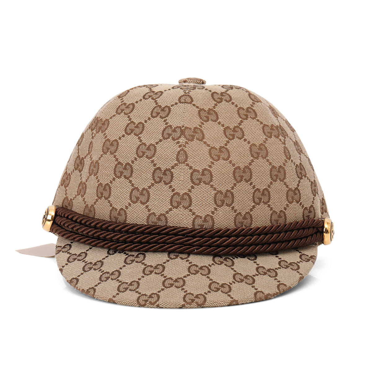 Gucci Beige/Brown GG Canvas Riding Hat - S