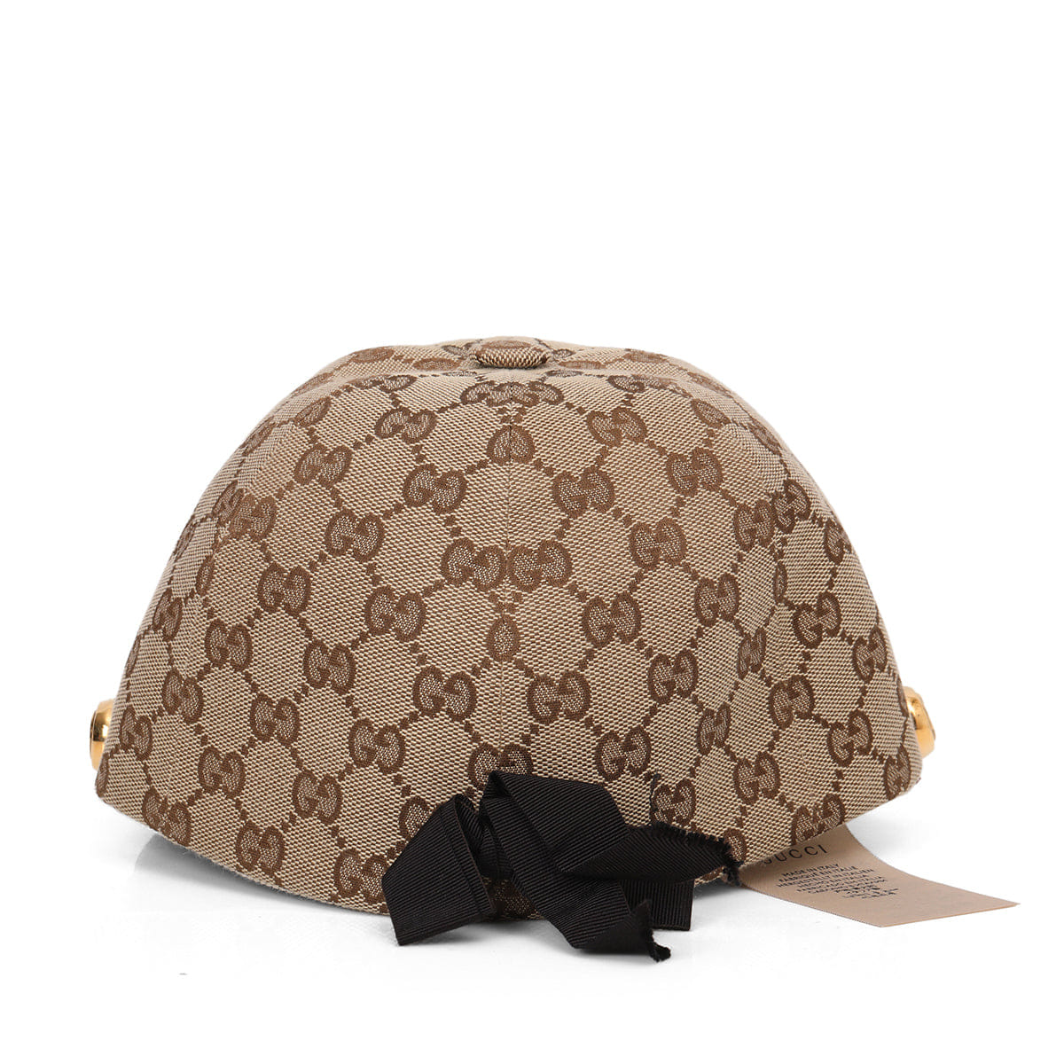 Gucci Beige/Brown GG Canvas Riding Hat - S