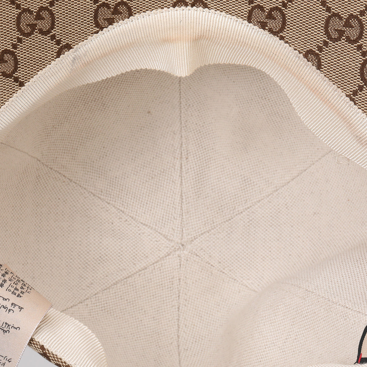 Gucci Beige/Brown GG Canvas Riding Hat - S