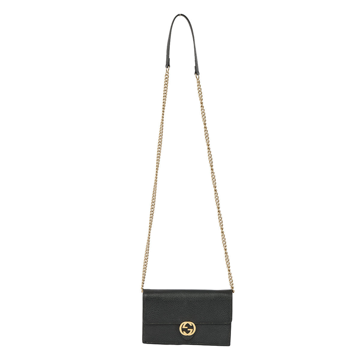 GUCCI INTERLOCKING GG CHAIN WALLET ON CHAIN