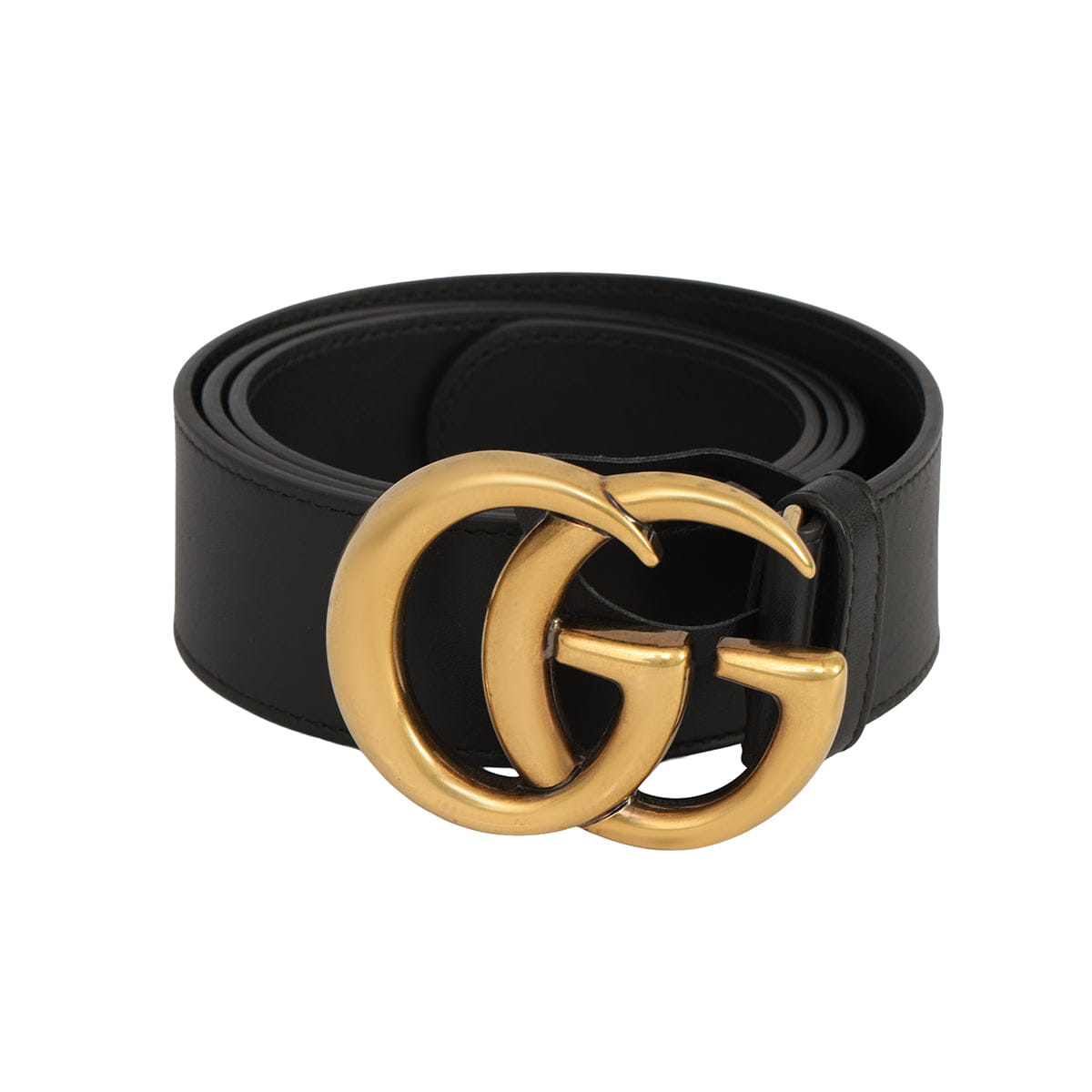 GUCCI SIZE 80 cm/32 INCHES GG MARMONT LEATHER BELT