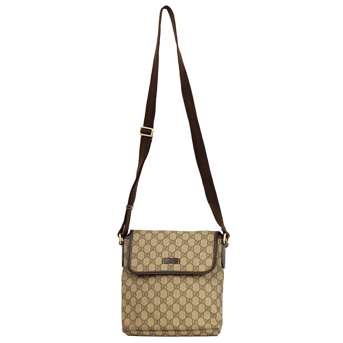 GUCCI GG SUPREME COATED CANVAS MESSENGER BAG