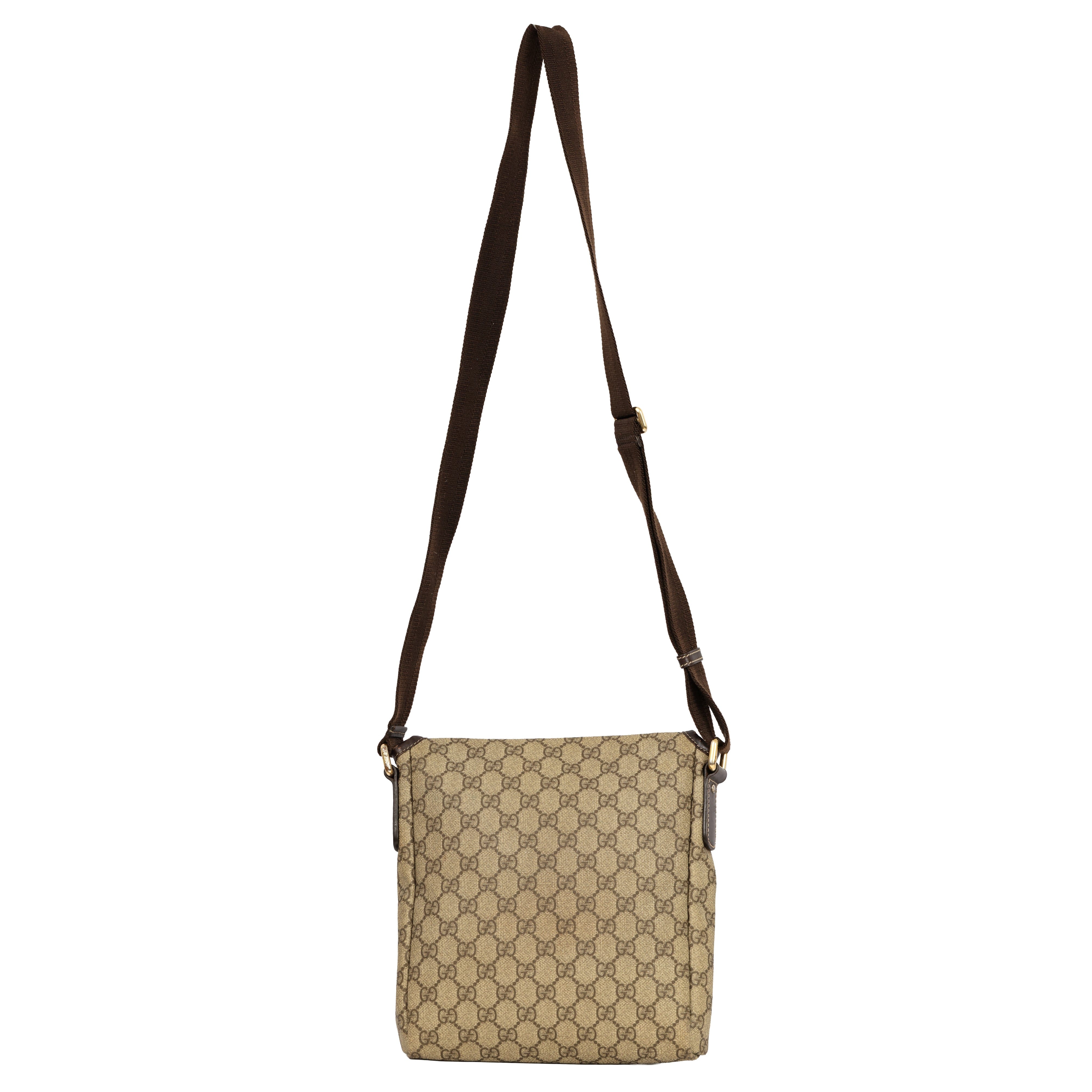 GUCCI GG SUPREME COATED CANVAS MESSENGER BAG