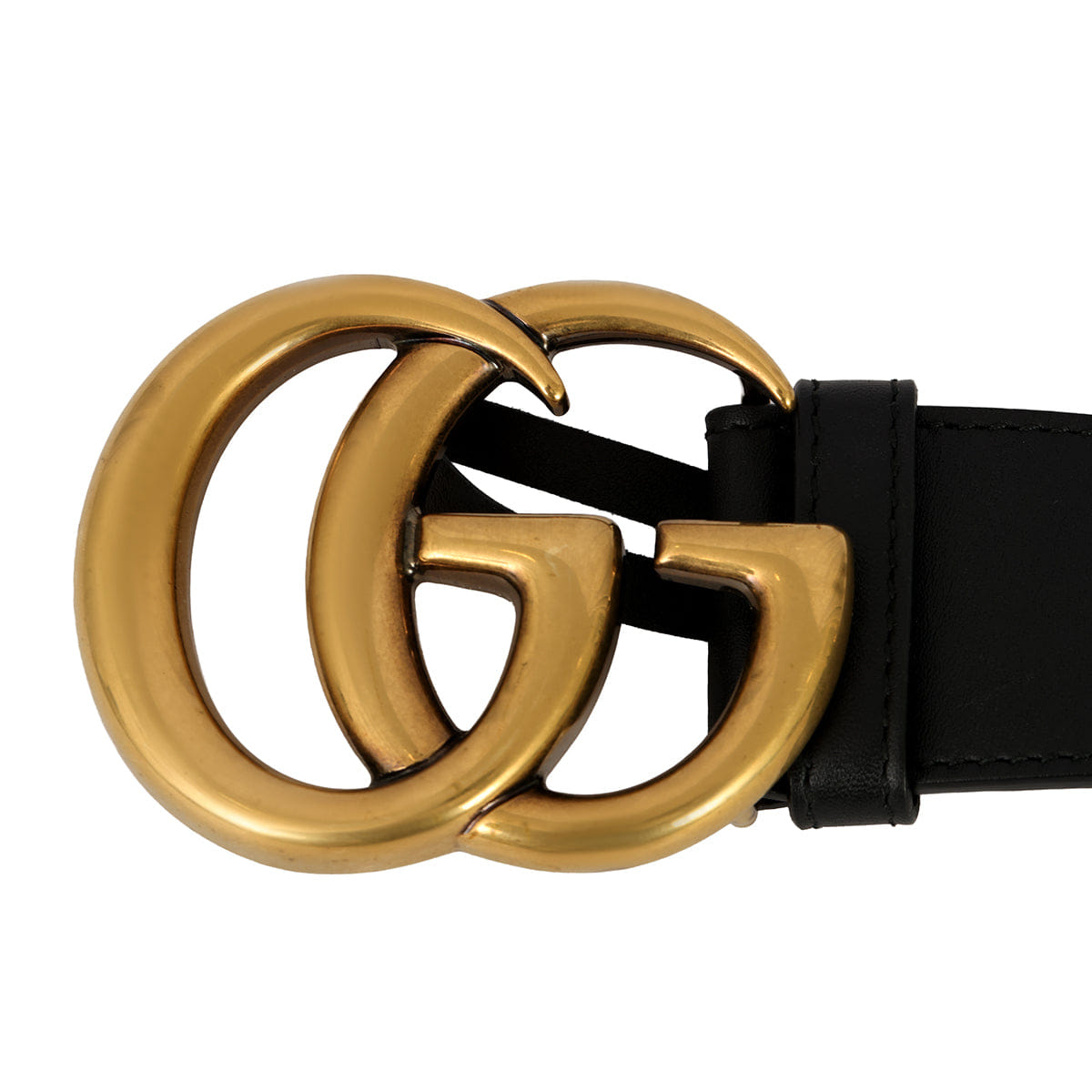 GUCCI SIZE 95 cm/38 INCHES GG MARMONT LEATHER BELT