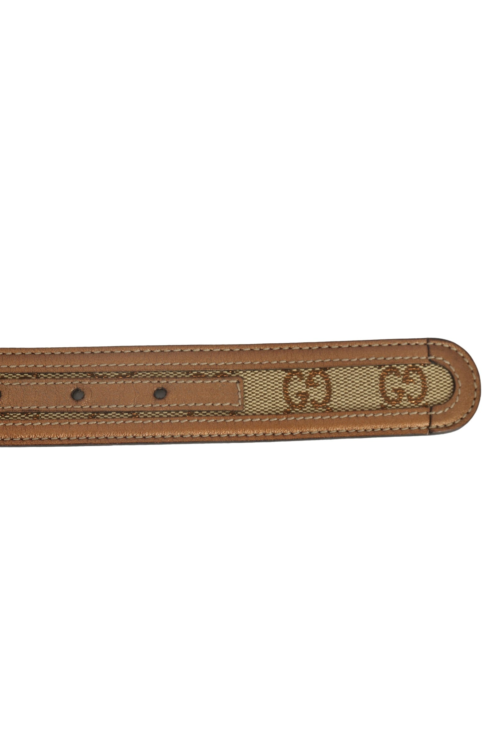 Gucci size 85 cm/ 34 inches GG Interlocking Golden Buckle Belt
