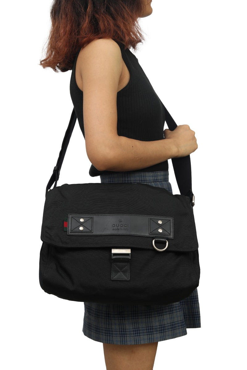 Gucci Gg Black Messenger Bag
