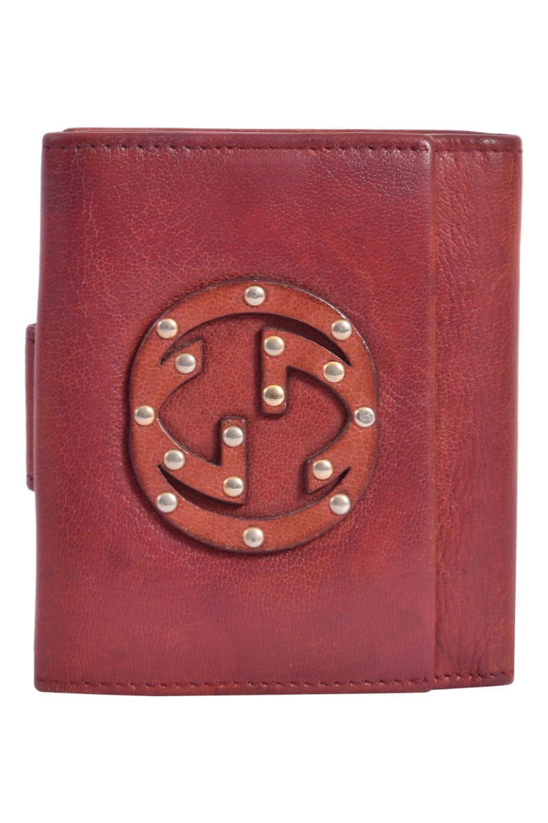 Gucci Gg Red Leather Wallet