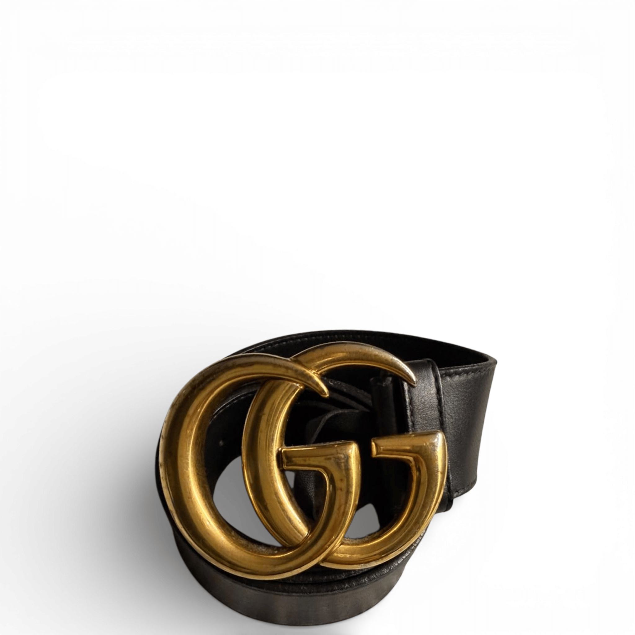 Gucci GG Marmont Black Leather Belt 90 cm