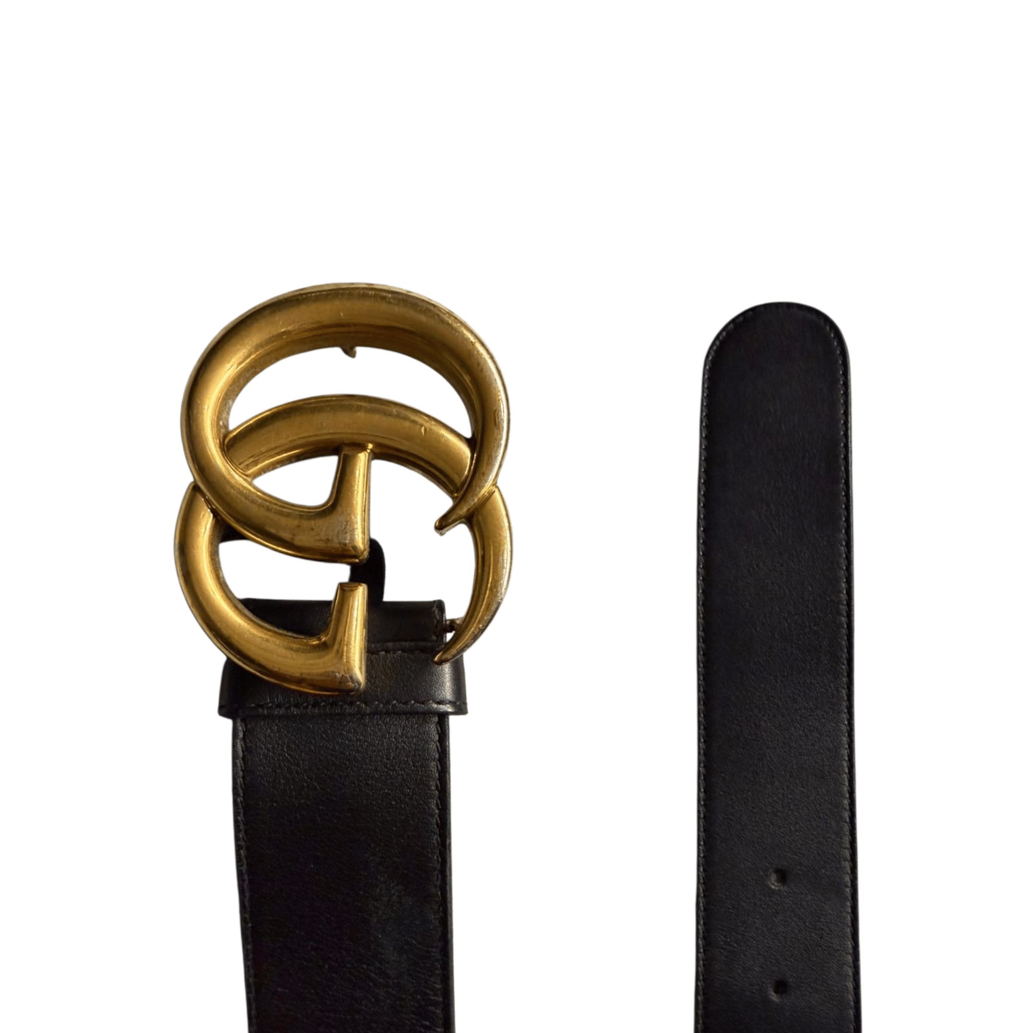 Gucci GG Marmont Black Leather Belt 90 cm