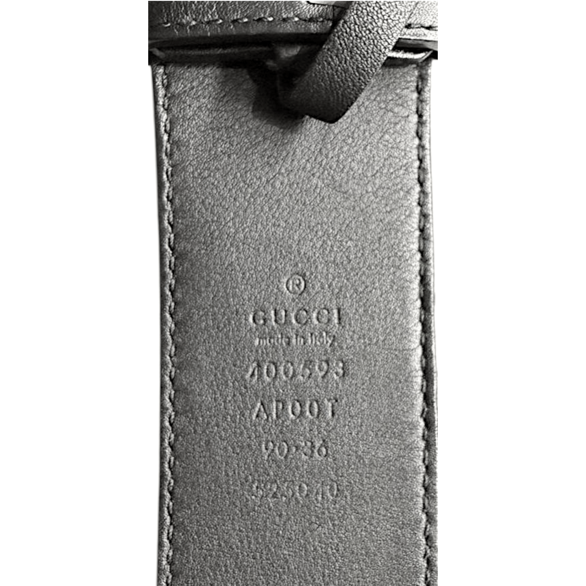 Gucci GG Marmont Black Leather Belt 90 cm