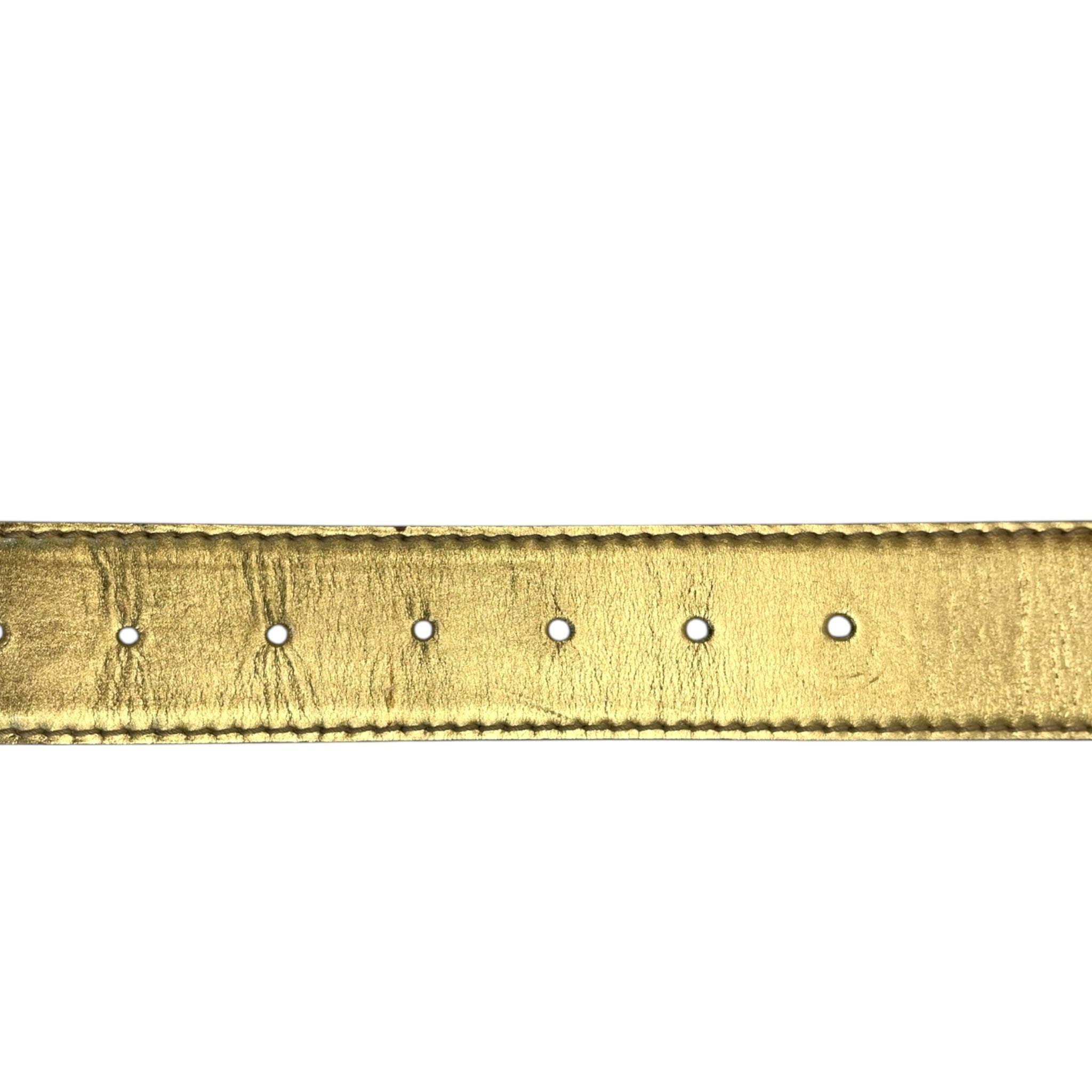 Gucci Bronze Leather Buckle Belt EU 40