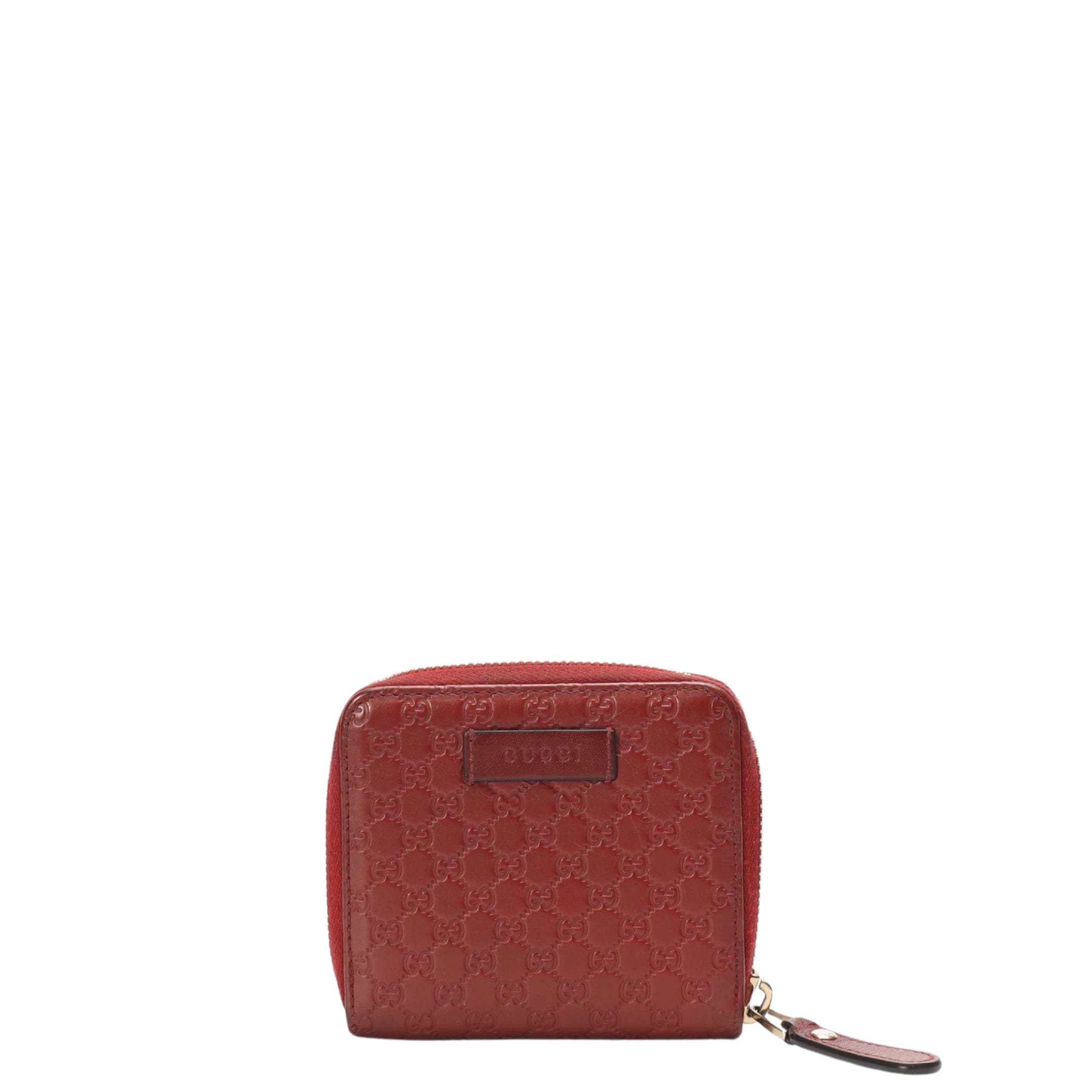 Gucci Red Micro Guccissima Wallet